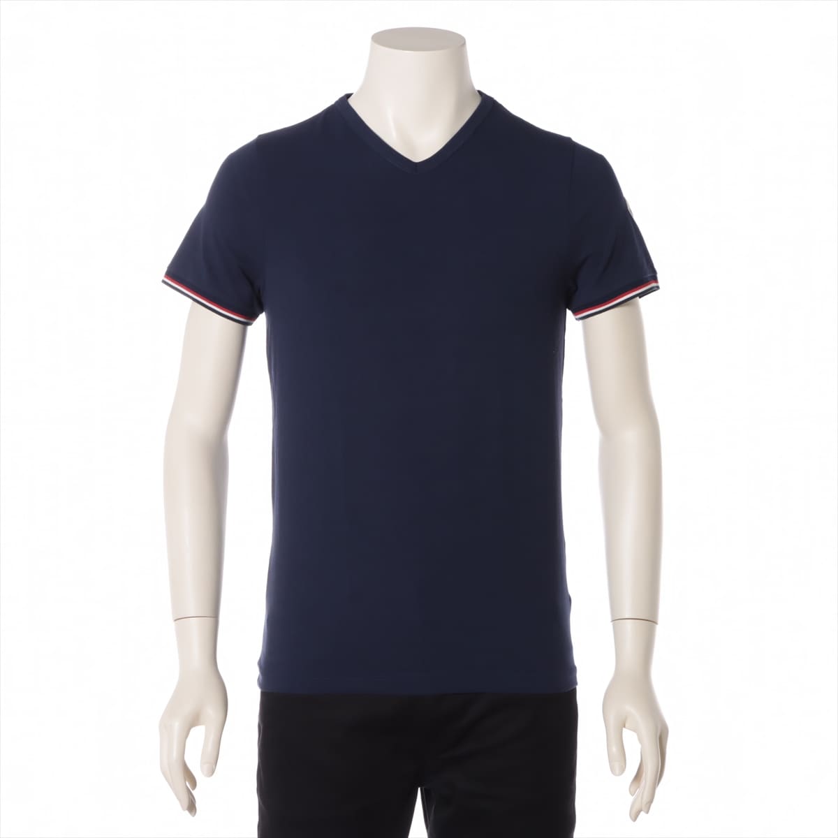 Moncler 17 years Cotton & polyurethane T-shirt S Men's Navy blue  D10918100800