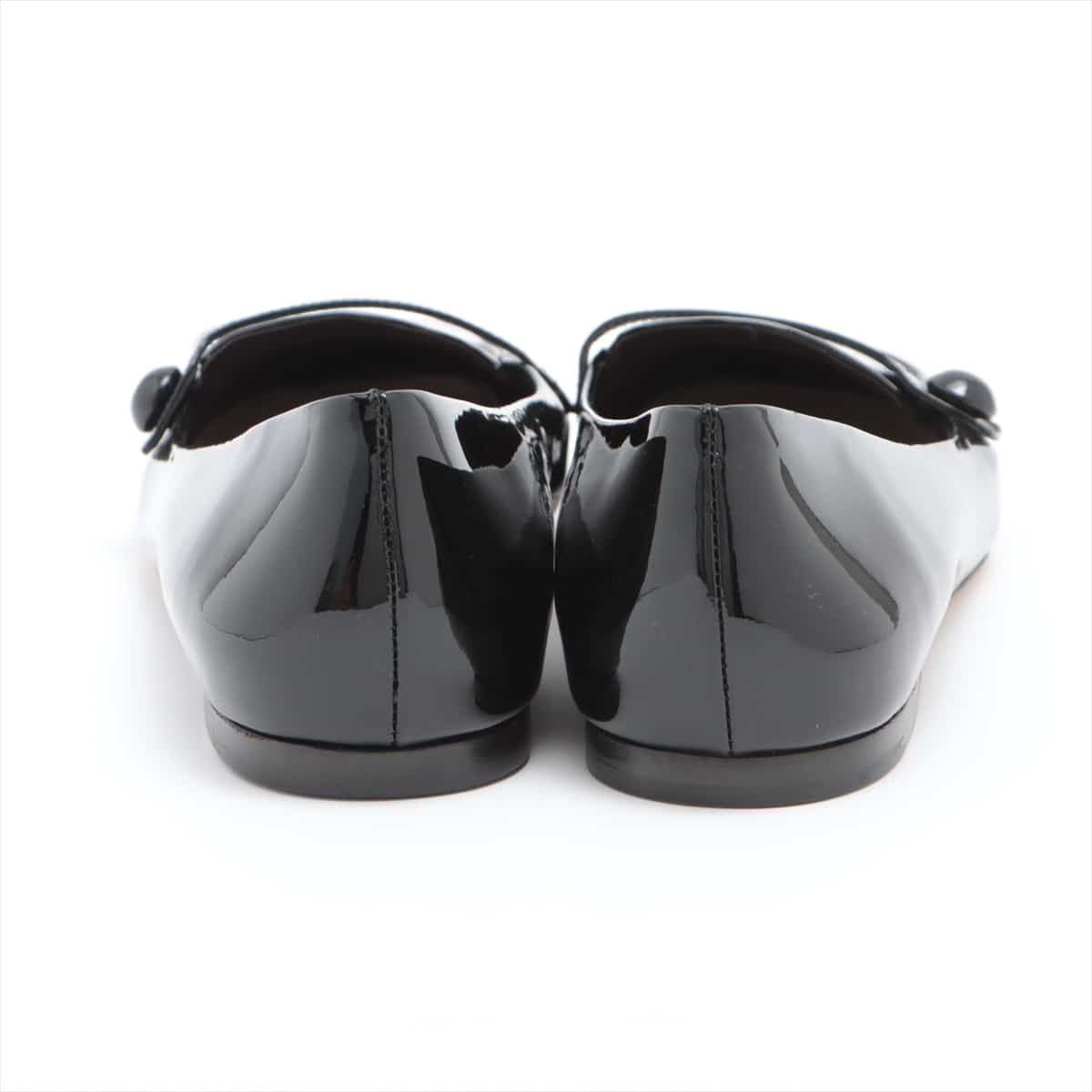 Miu Miu Patent leather Flat Pumps 38 Ladies' Black