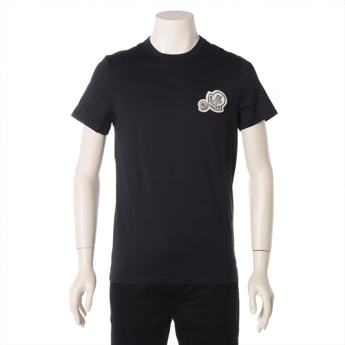 Moncler 17 years Cotton T-shirt S Men's Black  D10918032500