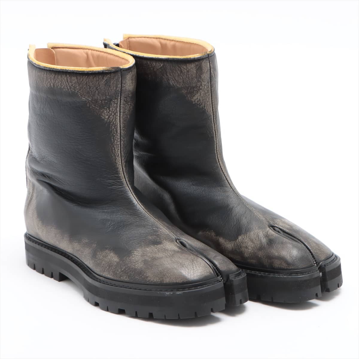 Maison Margiela TABI Leather Boots 38 Ladies' Black 22