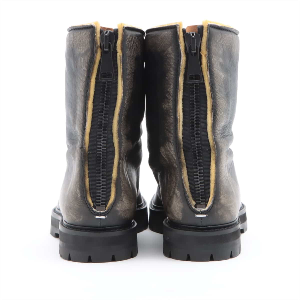 Maison Margiela TABI Leather Boots 38 Ladies' Black 22