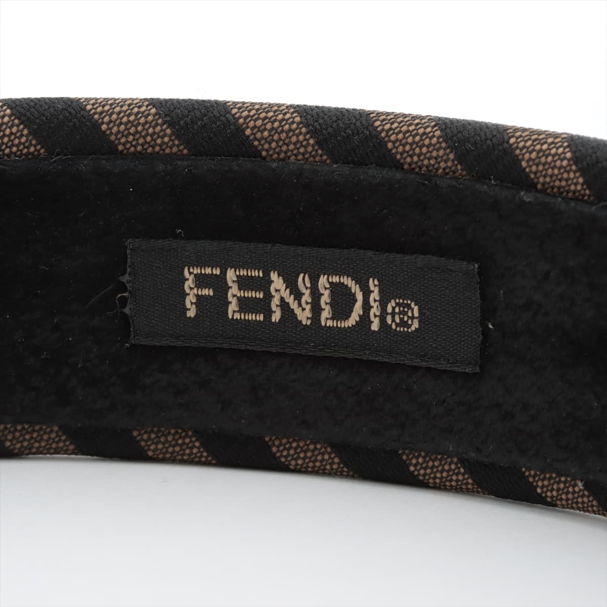 Fendi Headband Cotton Brown