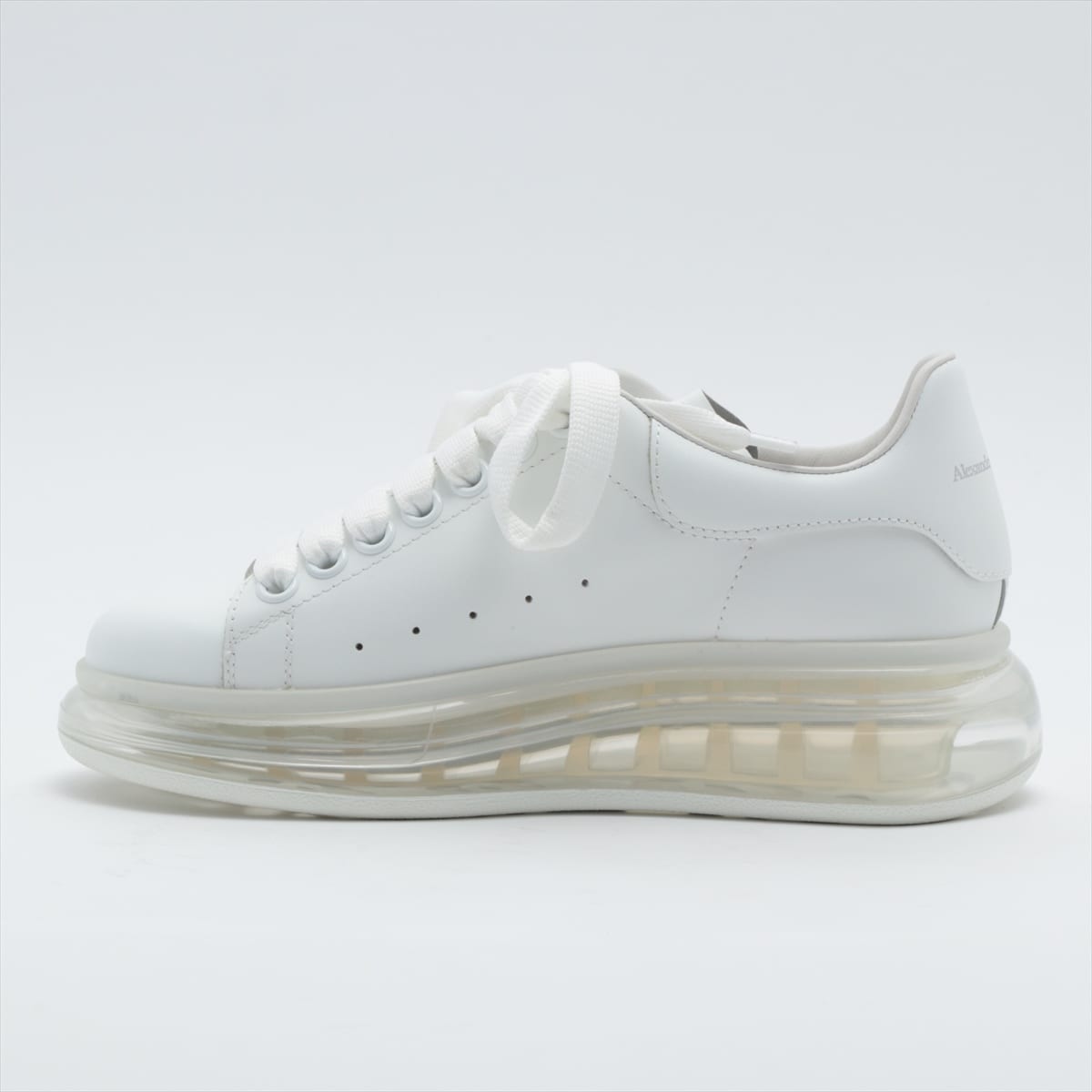 Alexander McQueen Leather Sneakers 36 Ladies' White Clear sole 611698