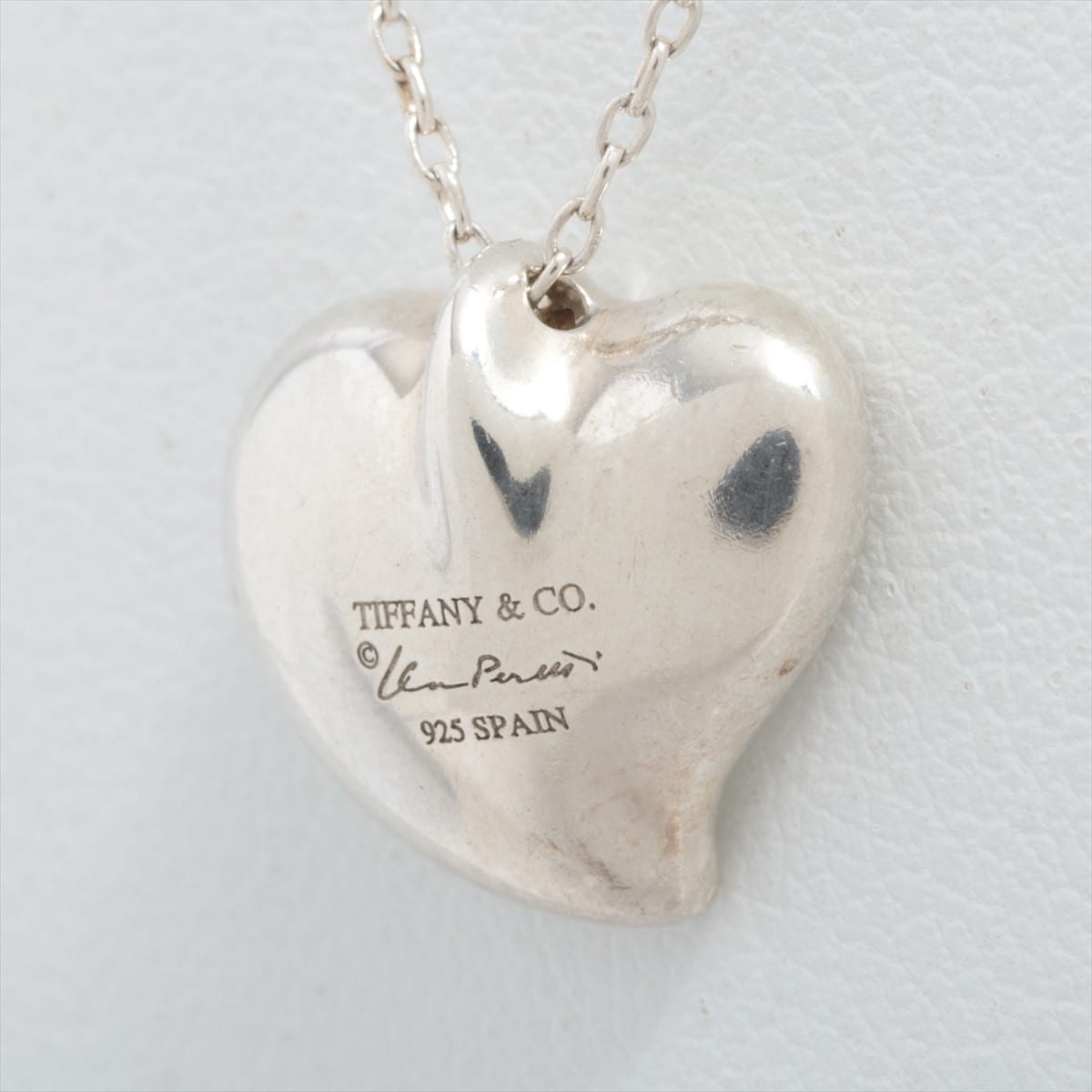 Tiffany ELSA PERETTIOPEN HEART Necklace 925 4.0g Silver
