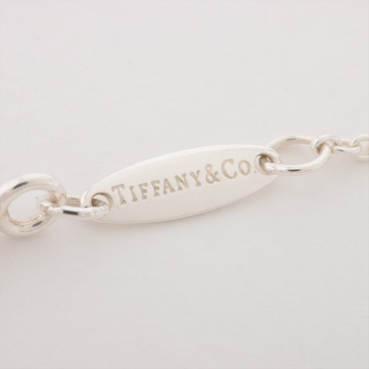 Tiffany By the Yard Necklace 925 1.5g Silver Aquamarine