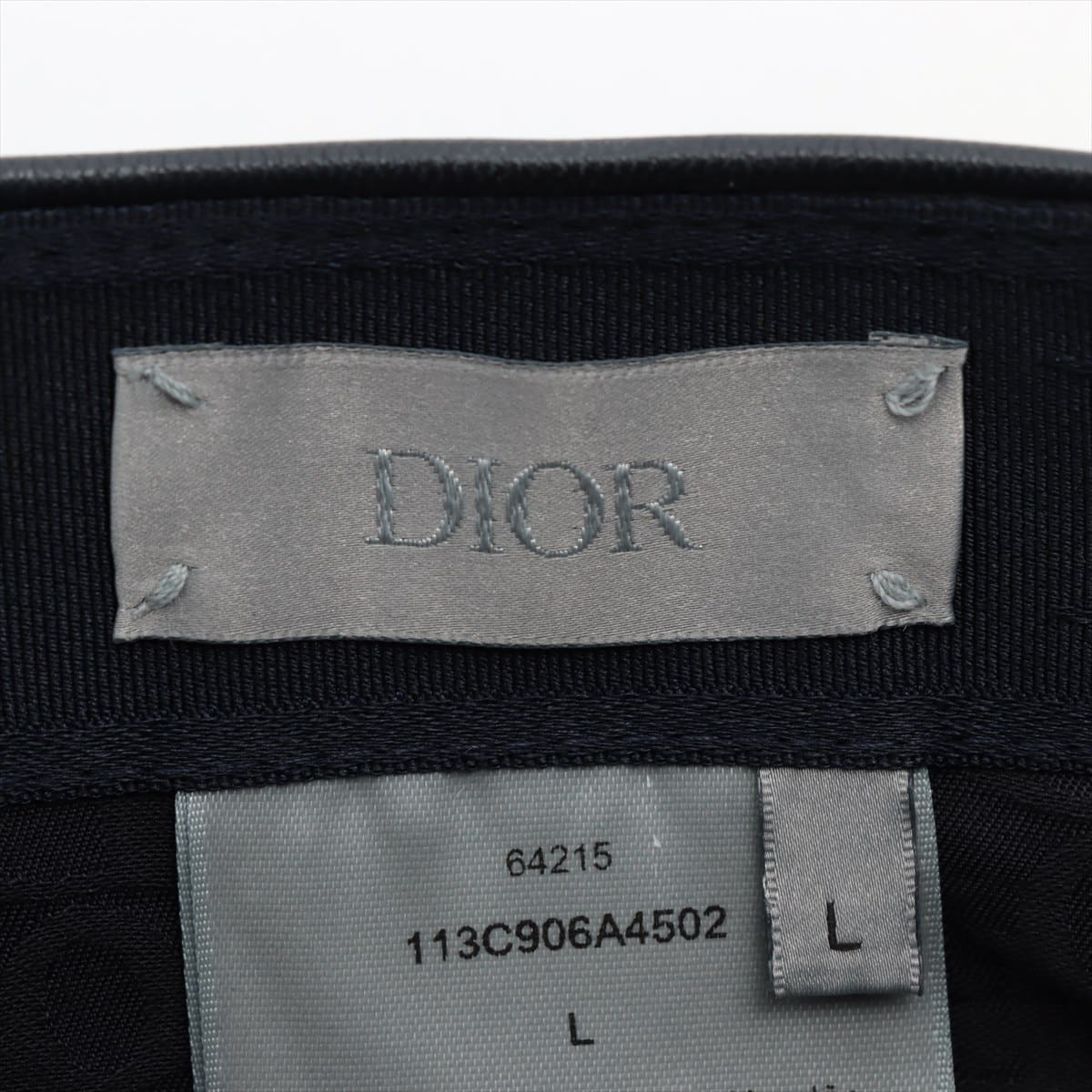 Christian Dior Trotter Cap L Cotton Navy blue