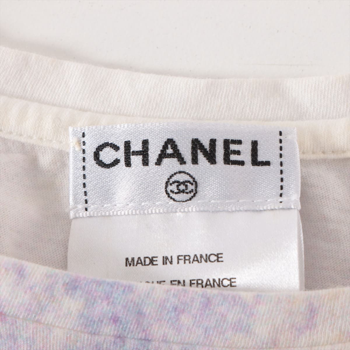 Chanel Coco Mark P37 Cotton T-shirt 36 Ladies' Purple  Mademoiselle