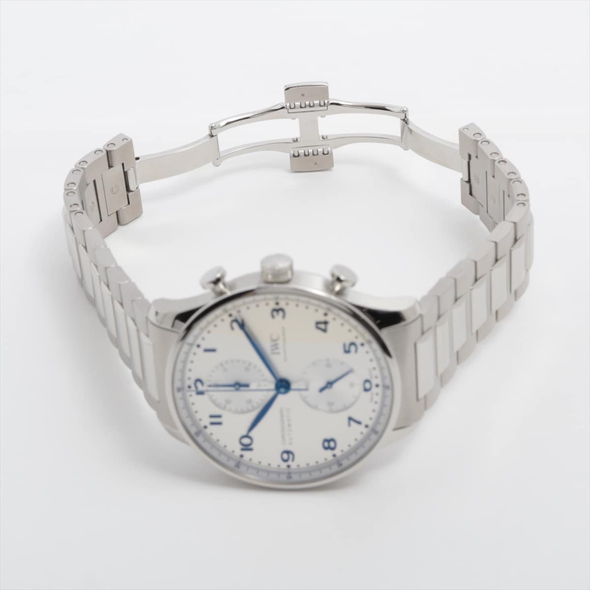 IWC Portugieser Chronograph IW371617 SS AT Silver-Face