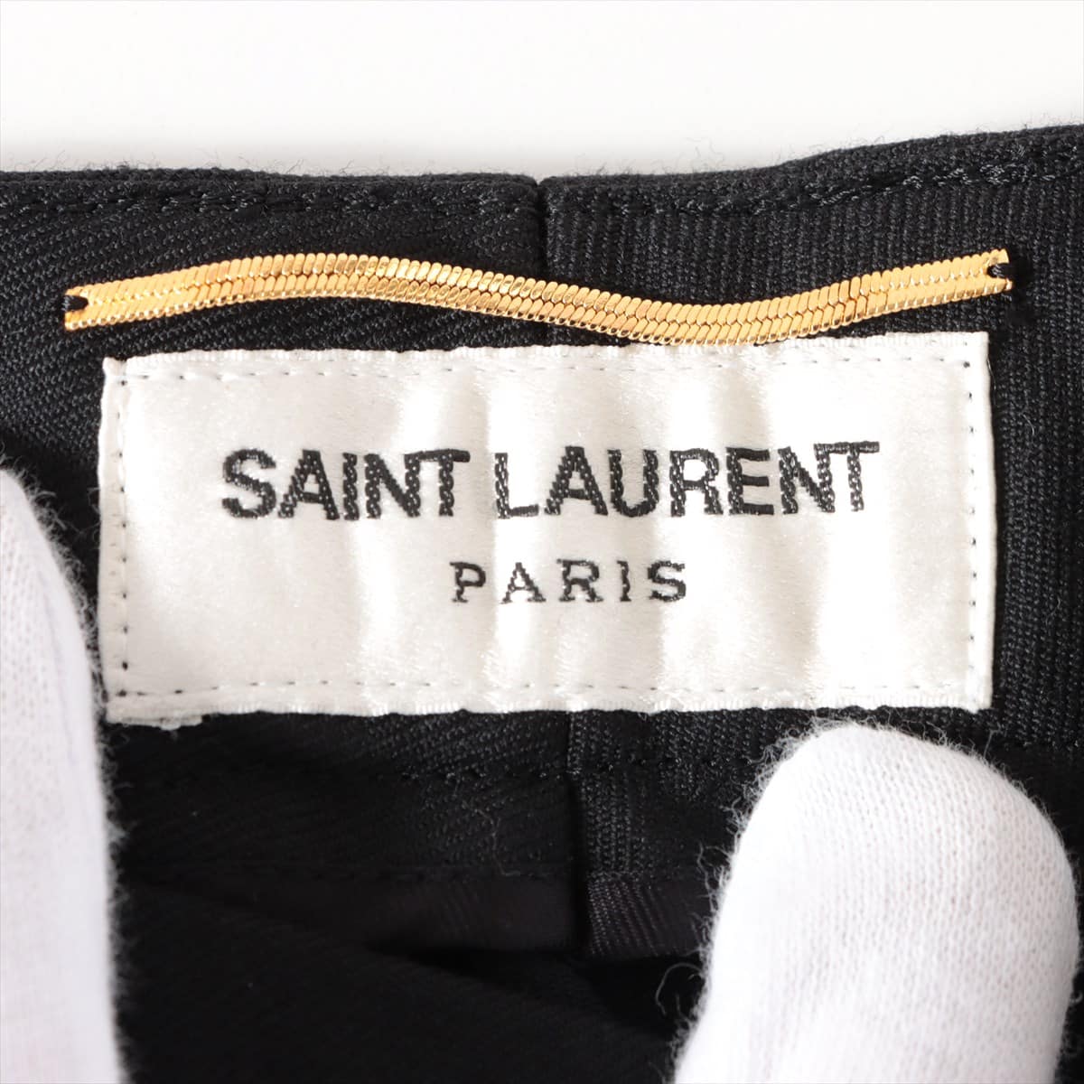 Saint Laurent Paris 18 years Cotton & wool Slacks 36 Ladies' Black  535985