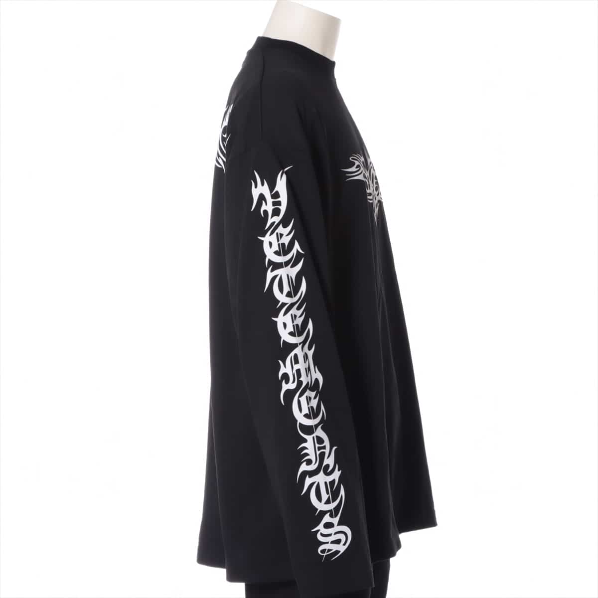 Vetements 21AW Cotton Long T shirts S Unisex Black  UA52TR590B gothic logo