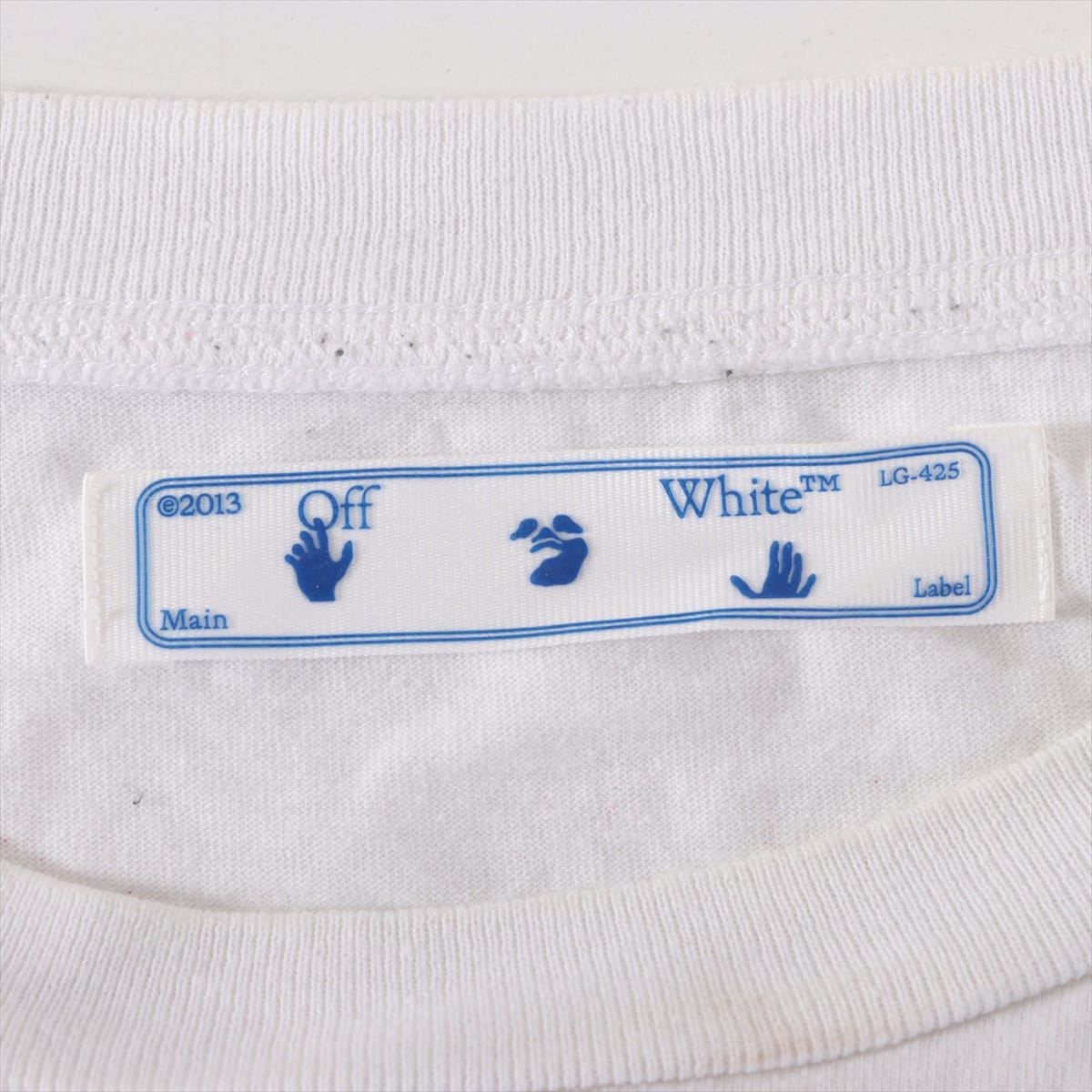 Off-White Cotton T-shirt S Men's White  OMAA027E20JER006