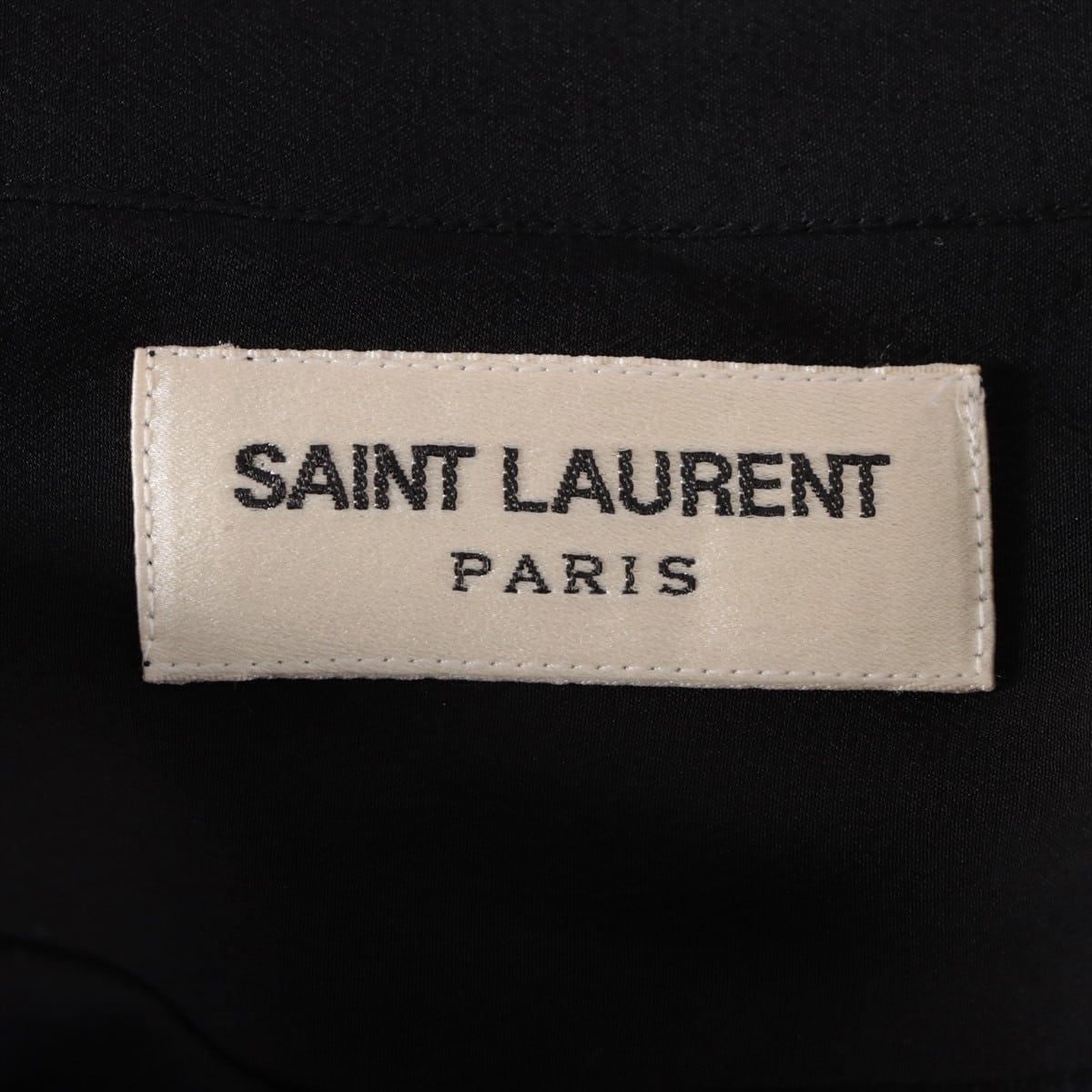Saint Laurent 15 years Silk Shirt 37 Men's Black  376916