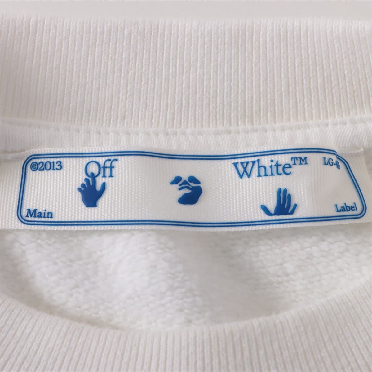 Off-White Cotton Basic knitted fabric M Men's White  OMBA025F21FLE009