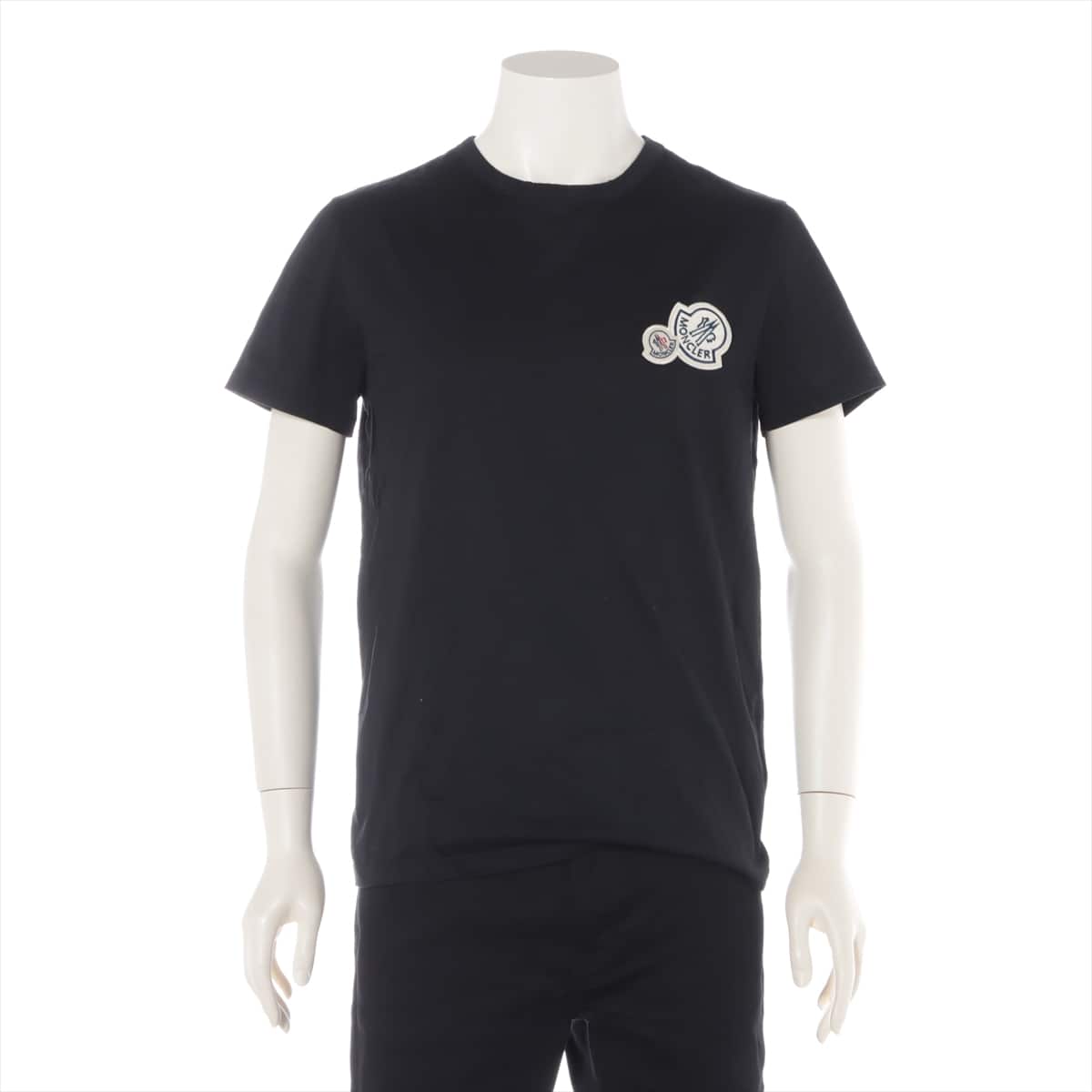 Moncler 20 years Cotton T-shirt M Men's Black