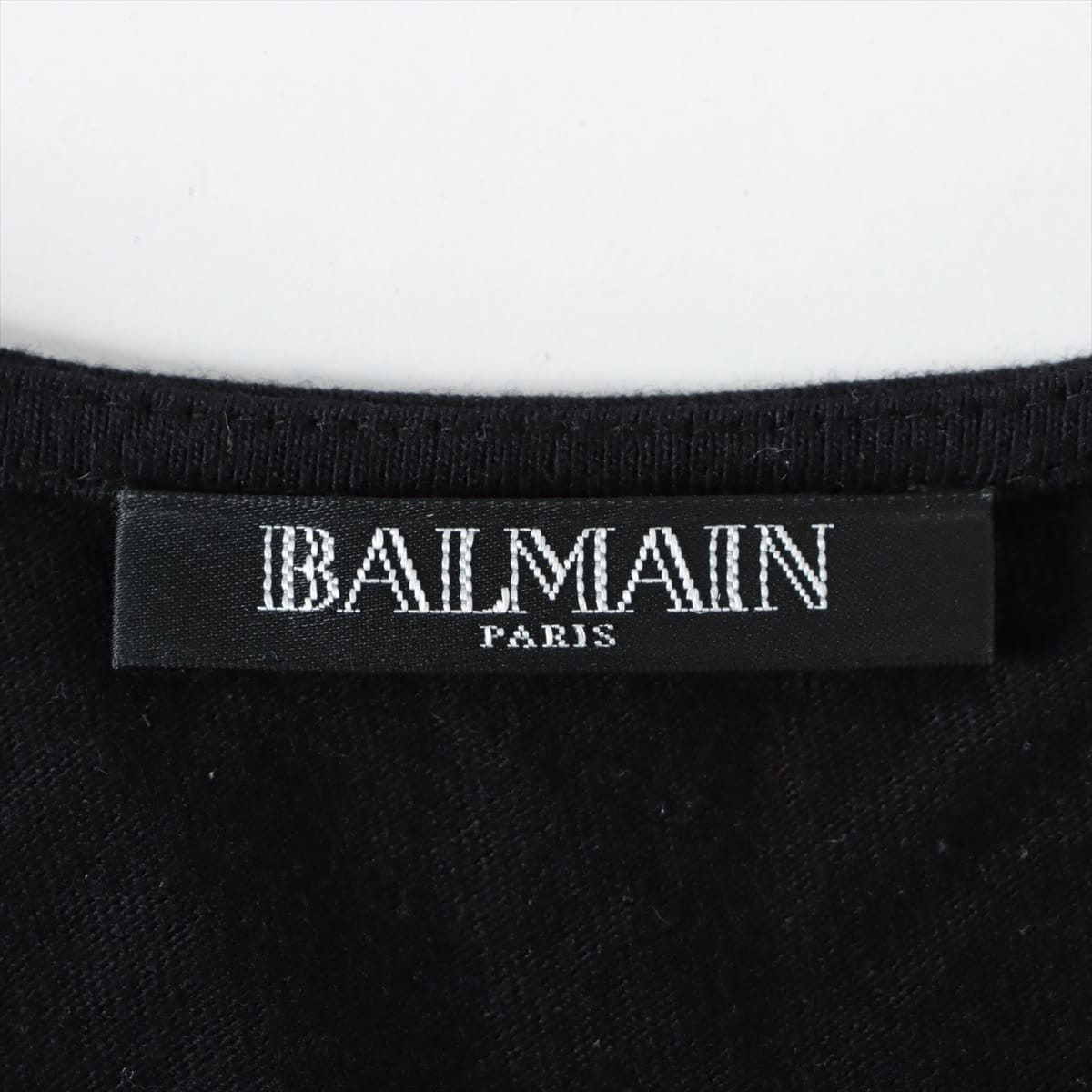 Balmain Cotton T-shirt 34 Ladies' Black  Sequins 148951