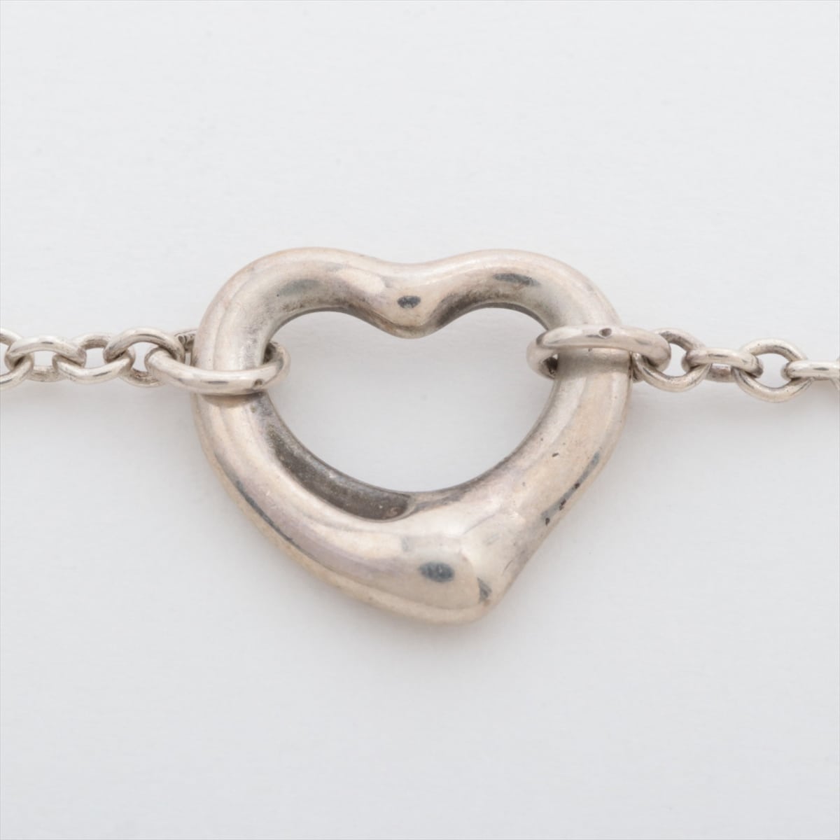 Tiffany Open Heart Bracelet 925 3.0g Silver