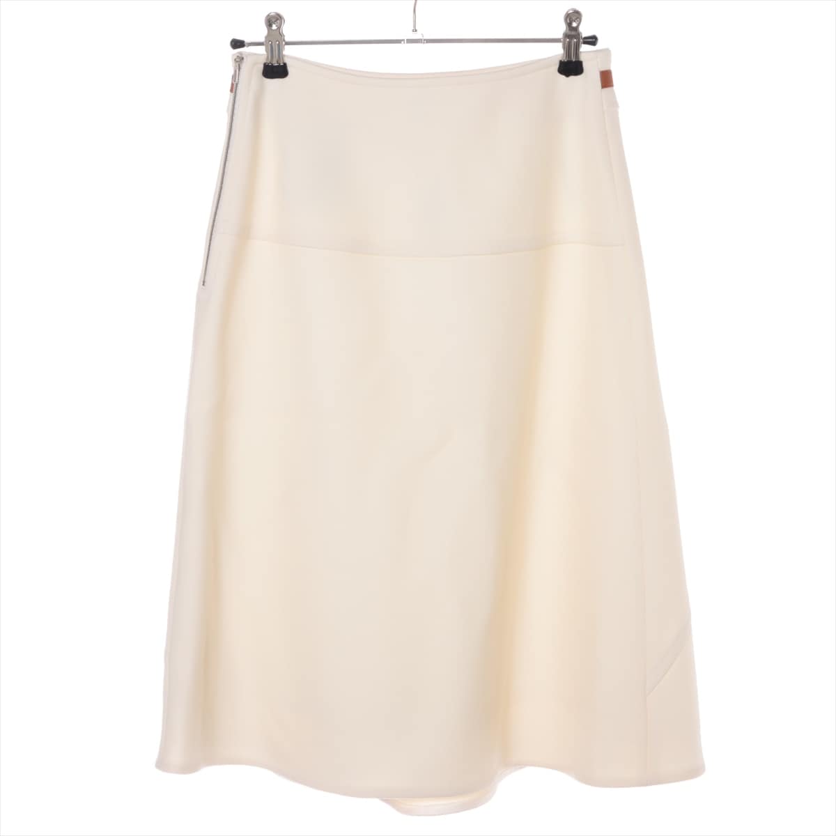 Hermès Wool Skirt 34 Ladies' Ivory