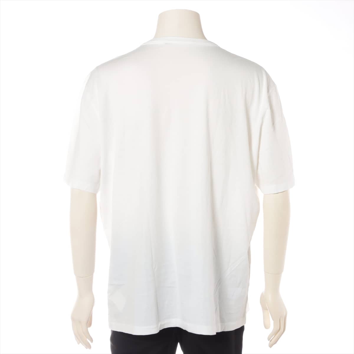 Louis Vuitton × Supreme 17AW Cotton T-shirt 4L Men's White  RM172 Monogram Box logo