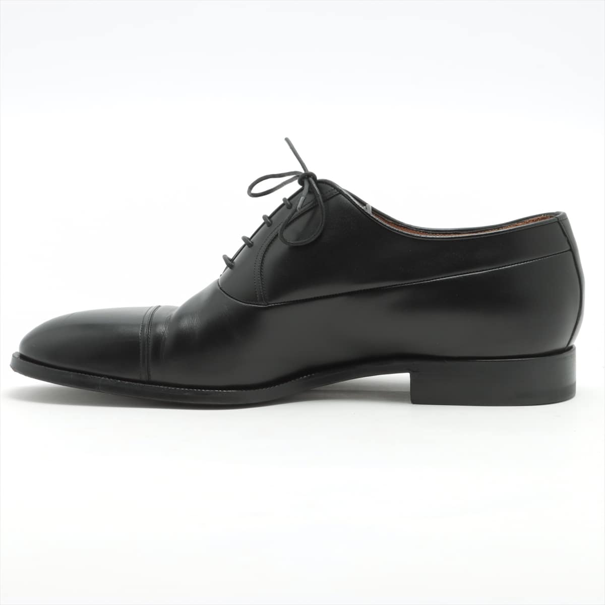 Berluti Leather Dress shoes 8 1/2 Men's Black Oxford 623 Straight tip