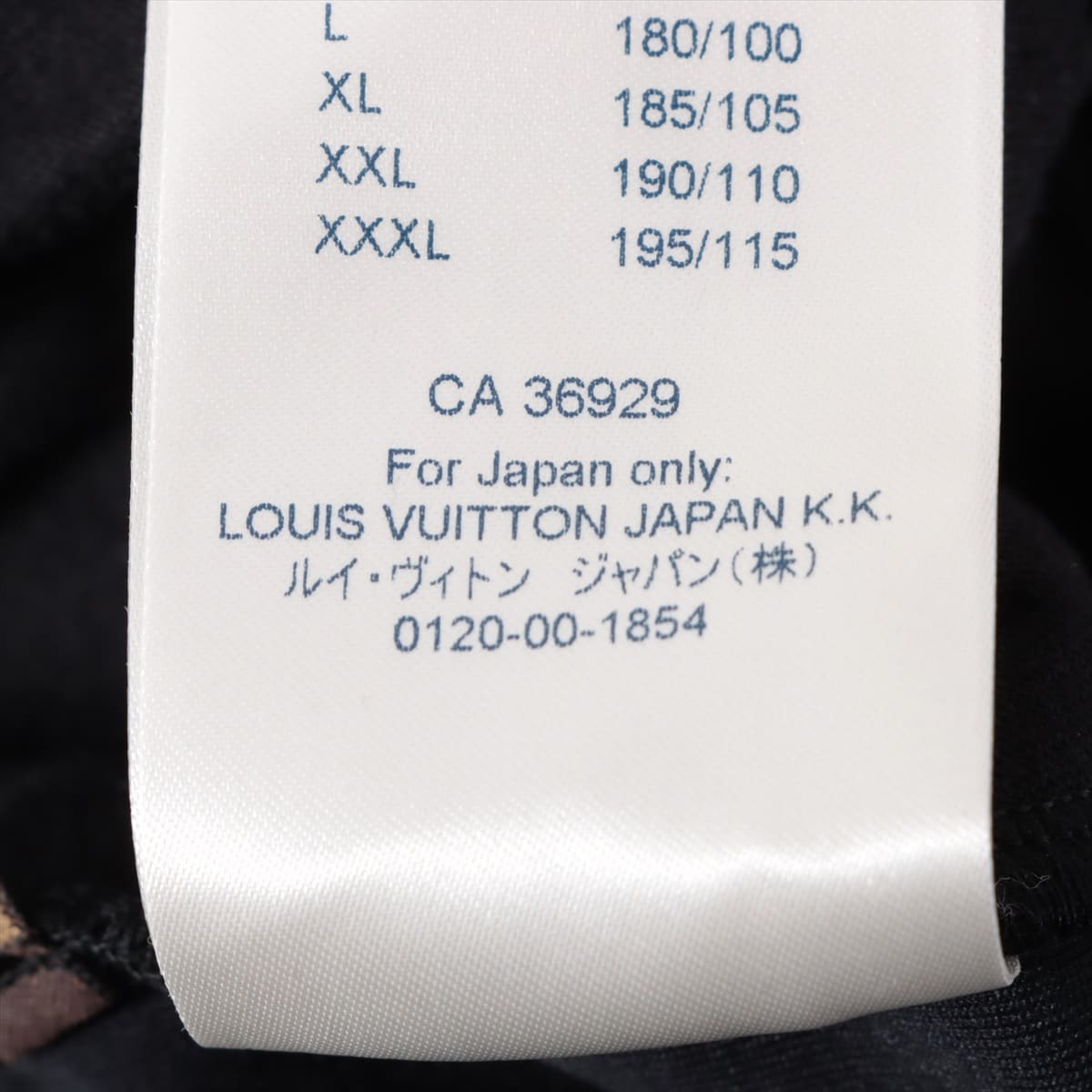 Louis Vuitton 19SS Cotton Cargo pants XXS Men's Black  Monogram embossed RM191 Velour