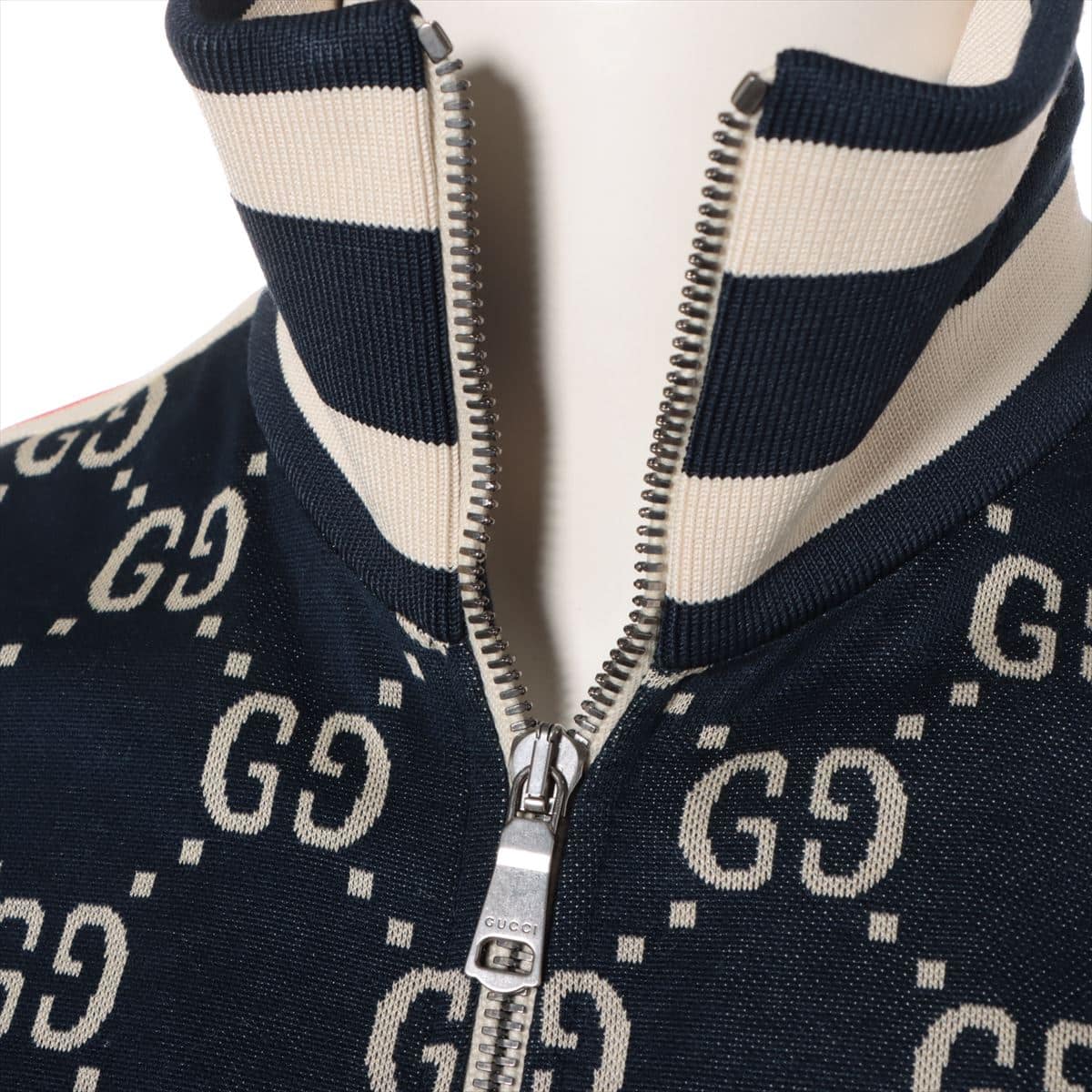 Gucci GG jacquard Cotton Setup S Men's Navy blue  496919