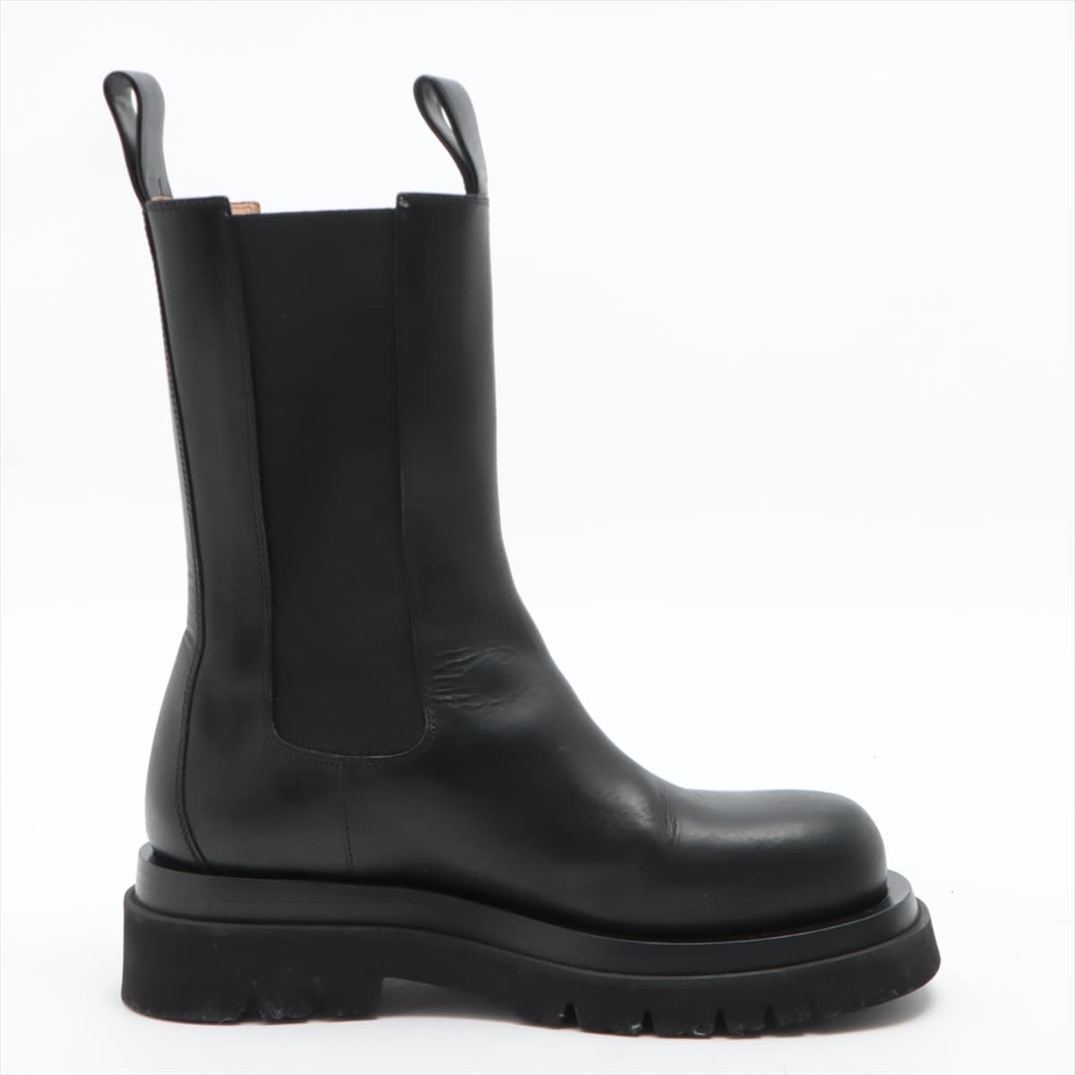 Bottega Veneta Leather Side Gore Boots 37 1/2 Ladies' Black rug boots