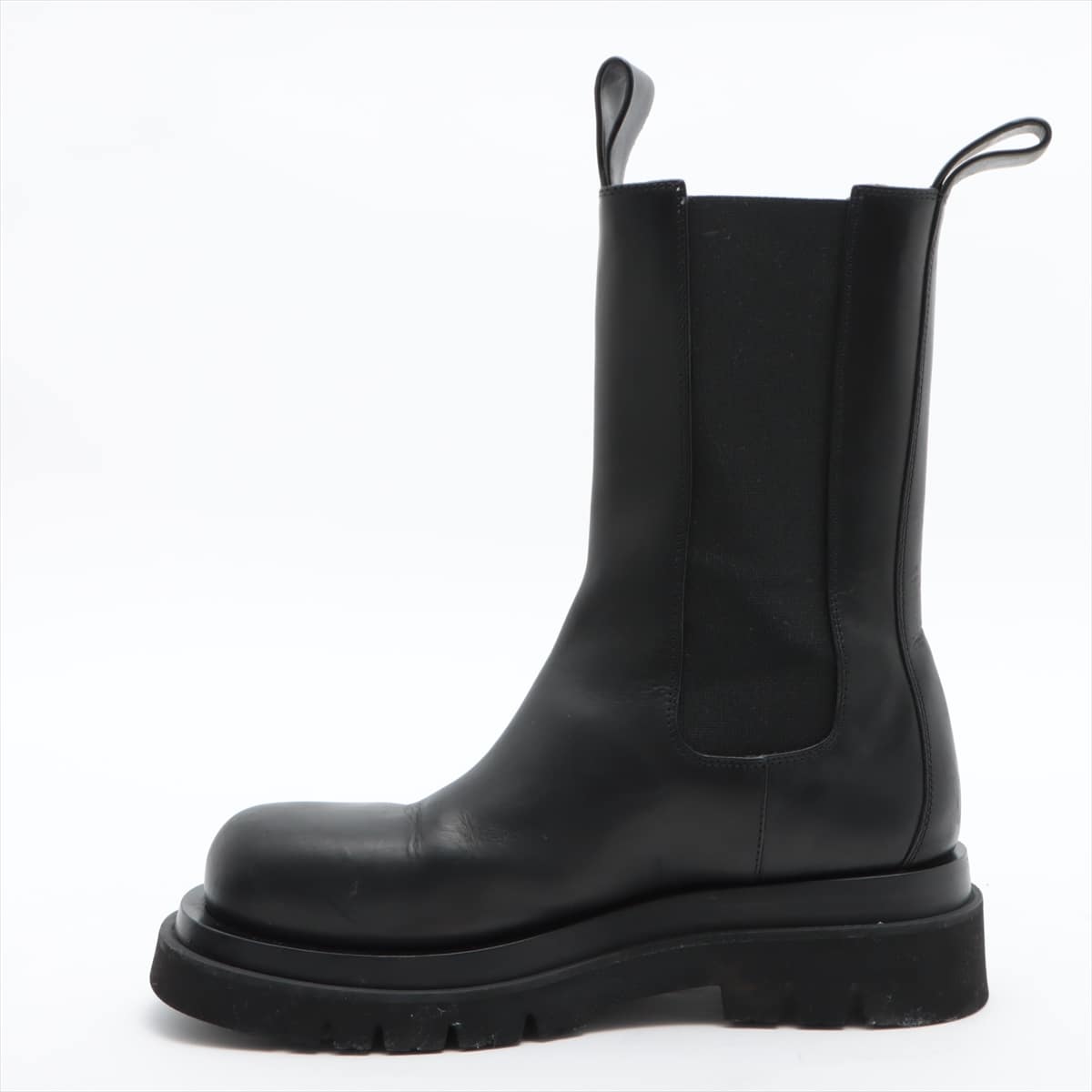 Bottega Veneta Leather Side Gore Boots 37 1/2 Ladies' Black rug boots
