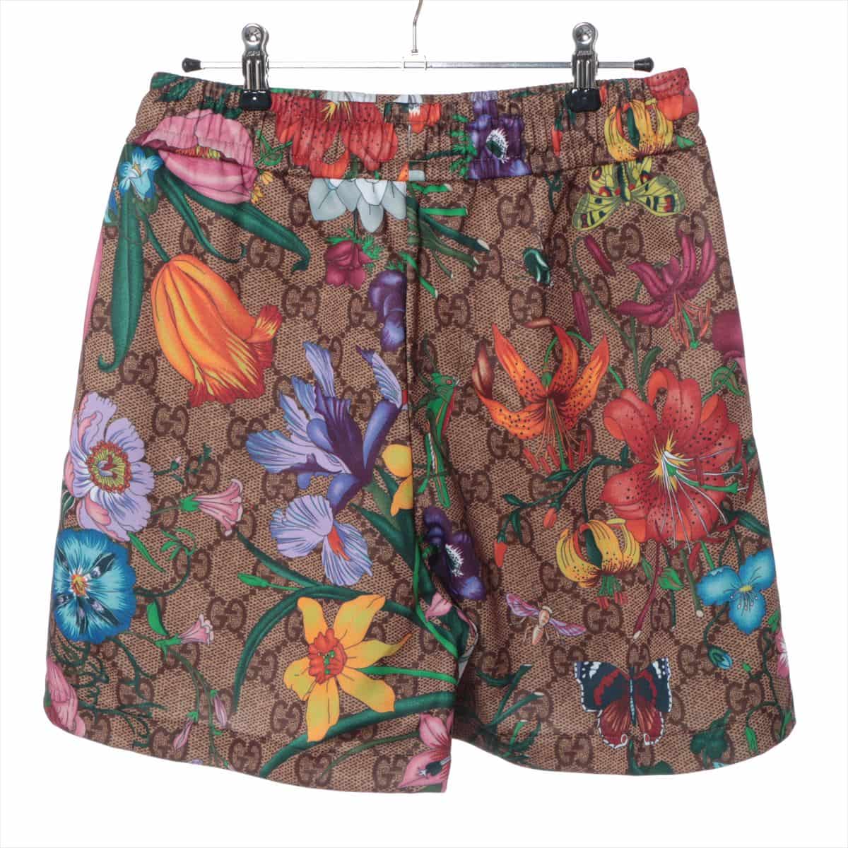Gucci Cotton & polyester Short pants M Ladies' Brown  GG flora 605473 floral