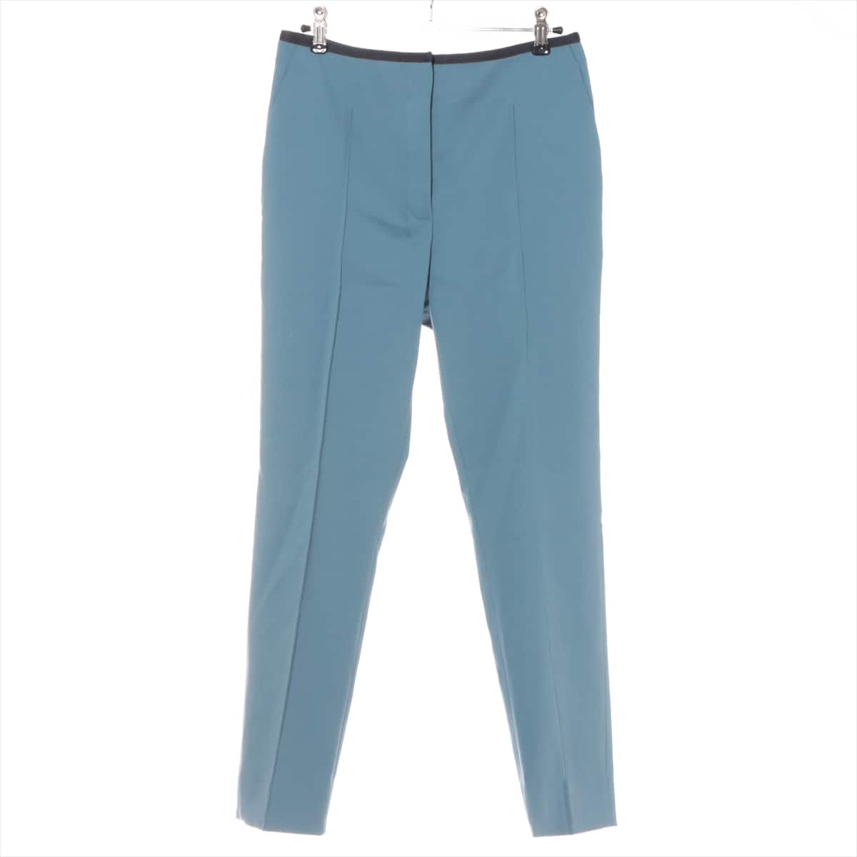 Hermès Wool x polyurethane Pants 38 Ladies' Blue