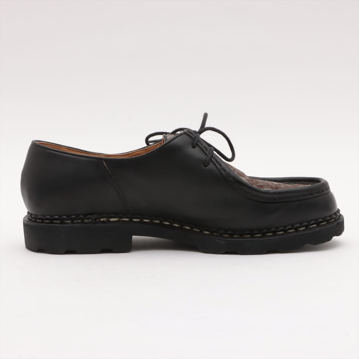 Paraboot Michaël Leather & unborn calf Leather shoes 43 1/2 Men's Black 715721 Tyrolean shoes