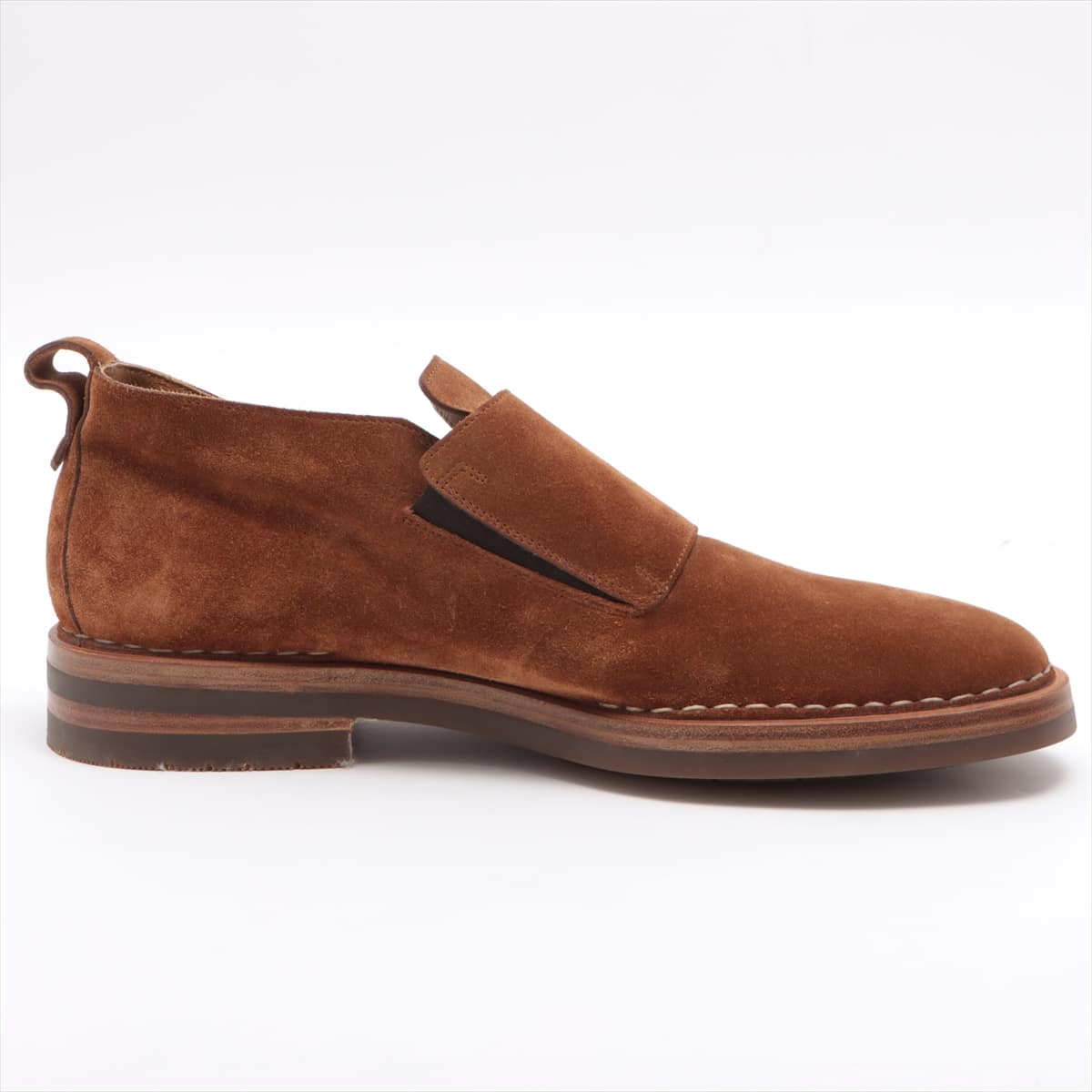 Santoni Suede Shoes 10 Men's Brown 15707 double monk strap shoes