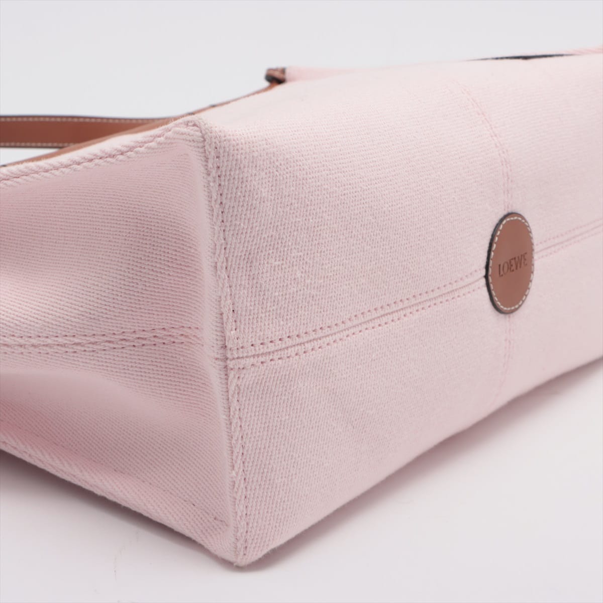 Loewe Cushion Canvas & leather Tote bag Pink