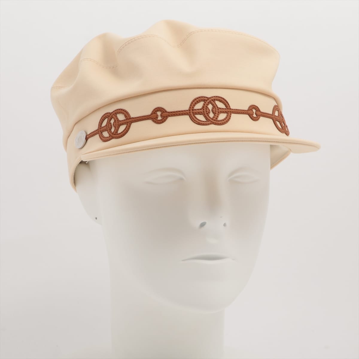 Hermès Newsboy cap Hat Cotton Beige