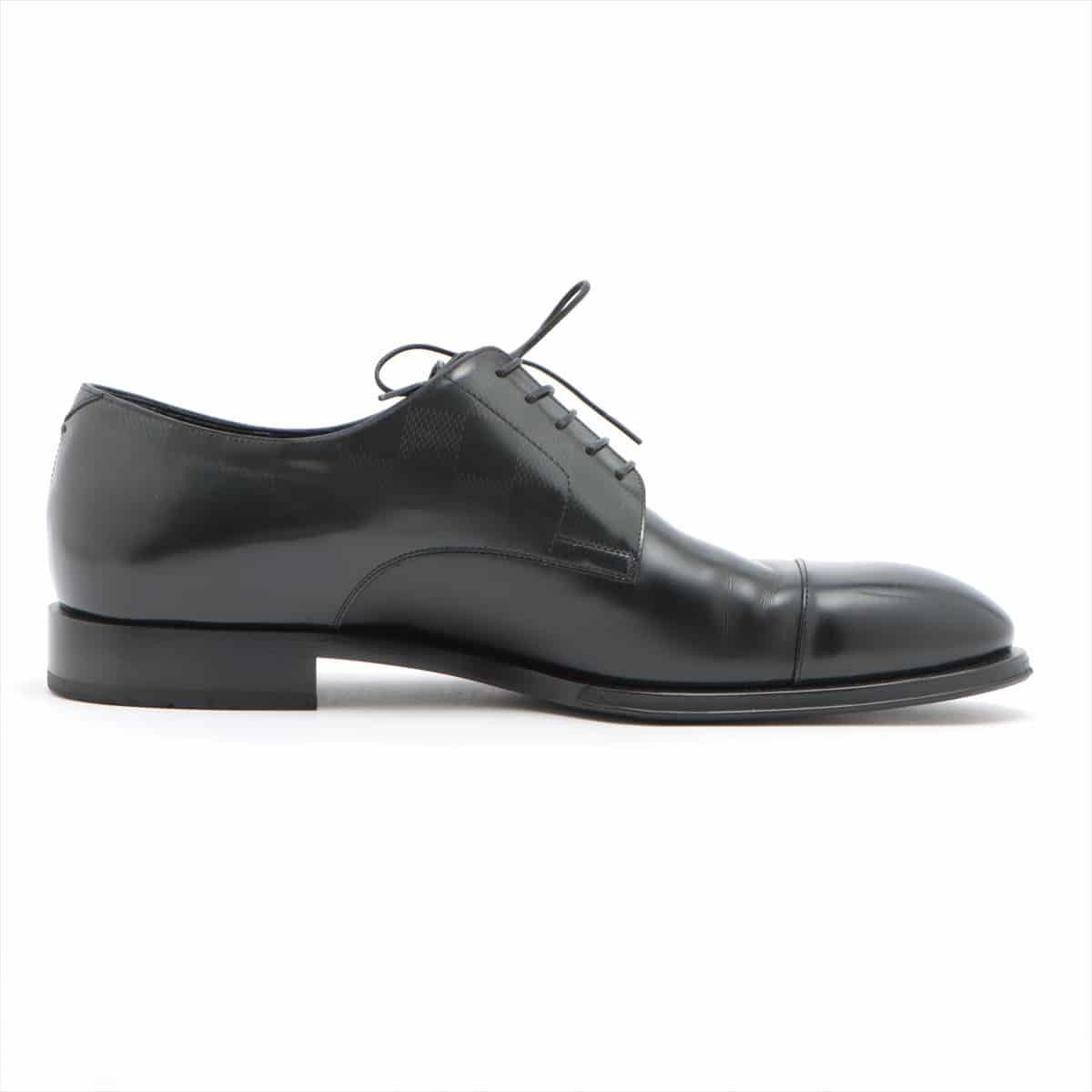 Louis Vuitton 19-year Leather Dress shoes 7 1/2 Men's Black DI0199 Damier