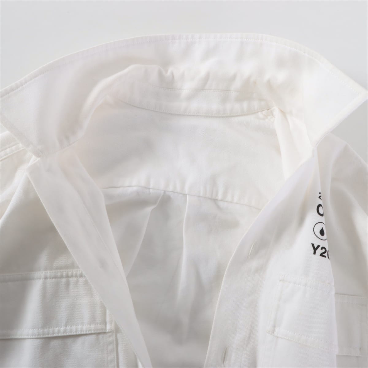 Off-White Cotton Denim jacket S Men's White  OMGA091F19D07023