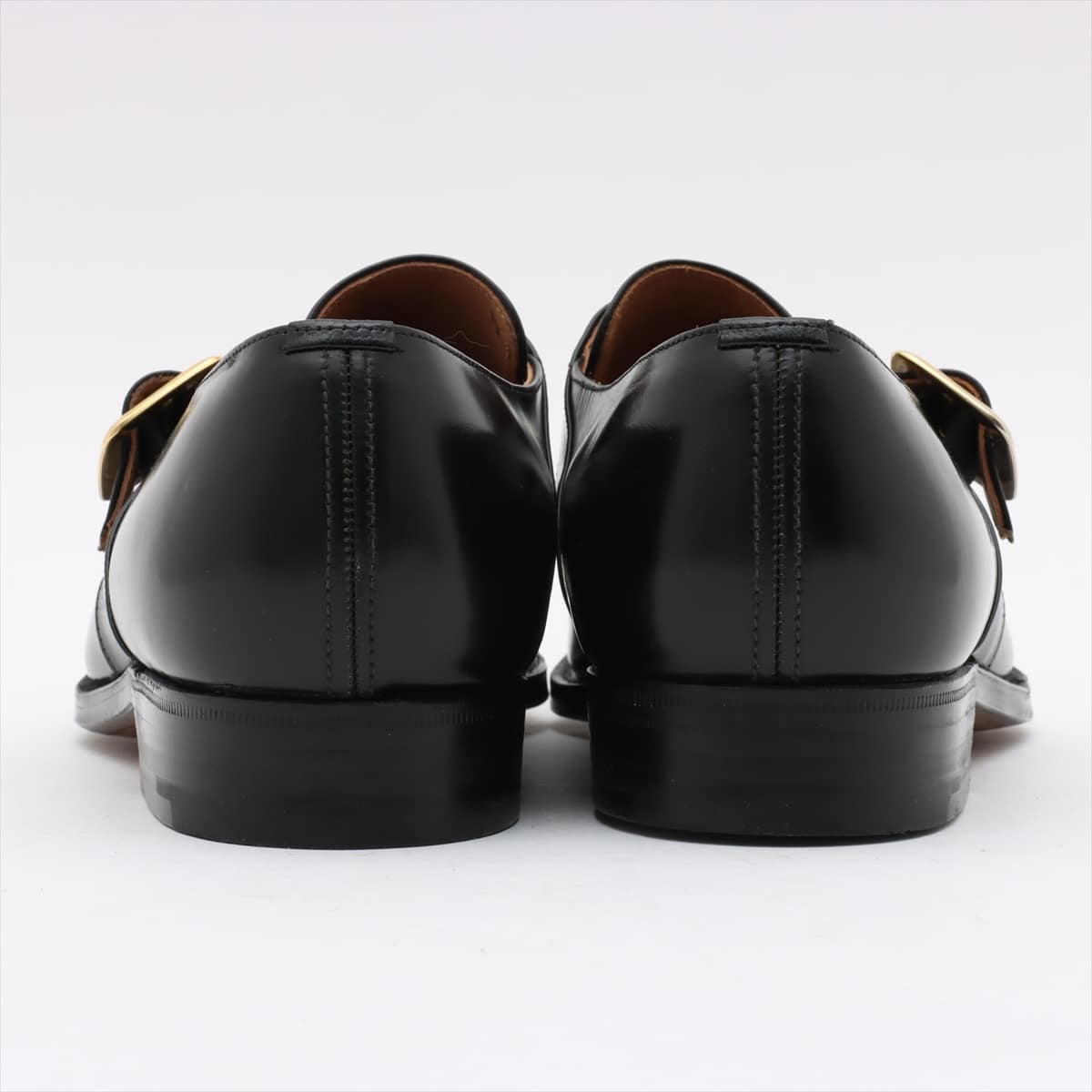 Church's Leather Dress shoes 85G Men's Black Westbury WESTBURY Monkstraps Last 73 Three cities