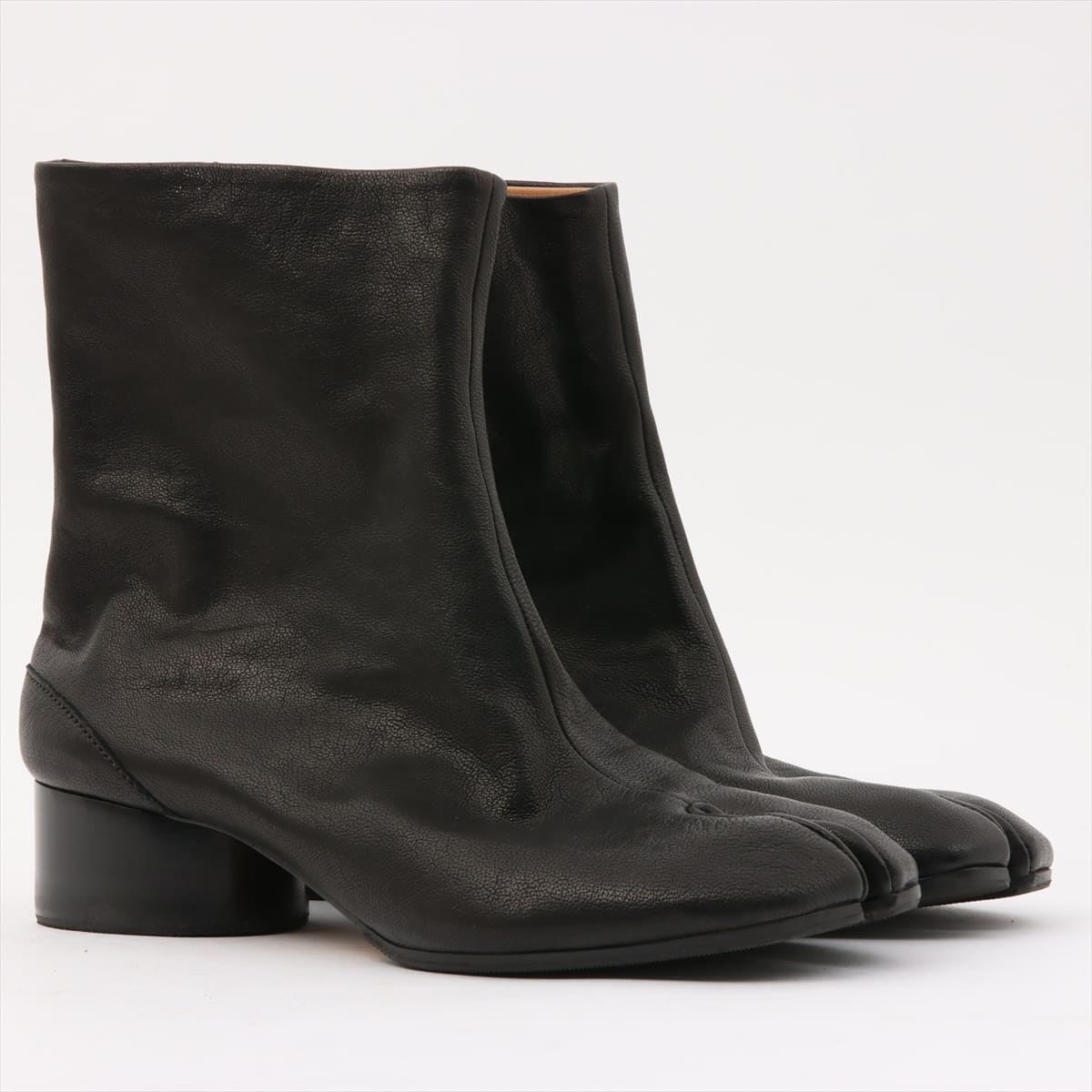 Maison Margiela TABI 20 years Leather Boots 37 Ladies' Black Tabi 22