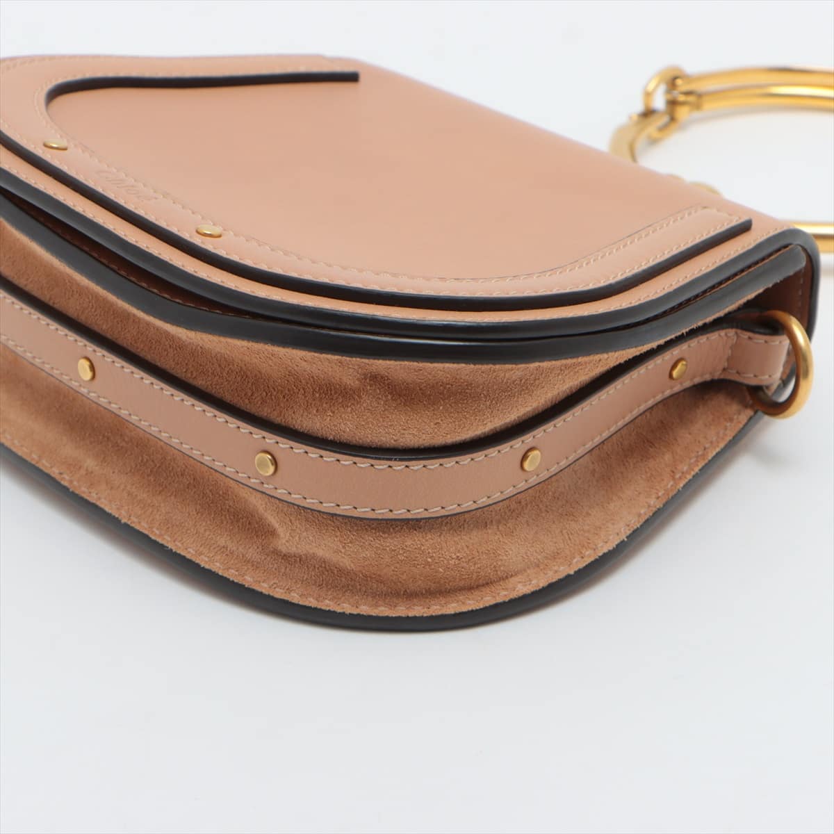 Chloe Nile Leather 2way shoulder bag Beige
