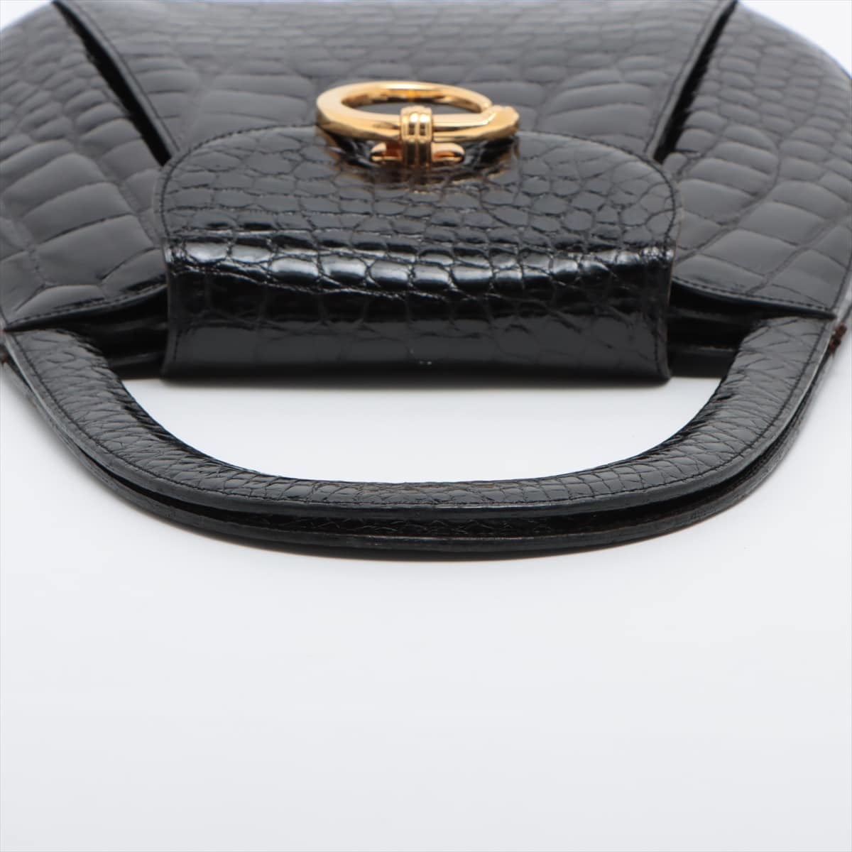 Cartier Panthère Crocodile Hand bag Black