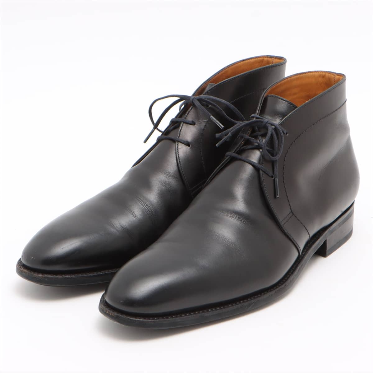 J. M. Weston Leather Chukka Boots 6E Men's Black PROTEGE 473