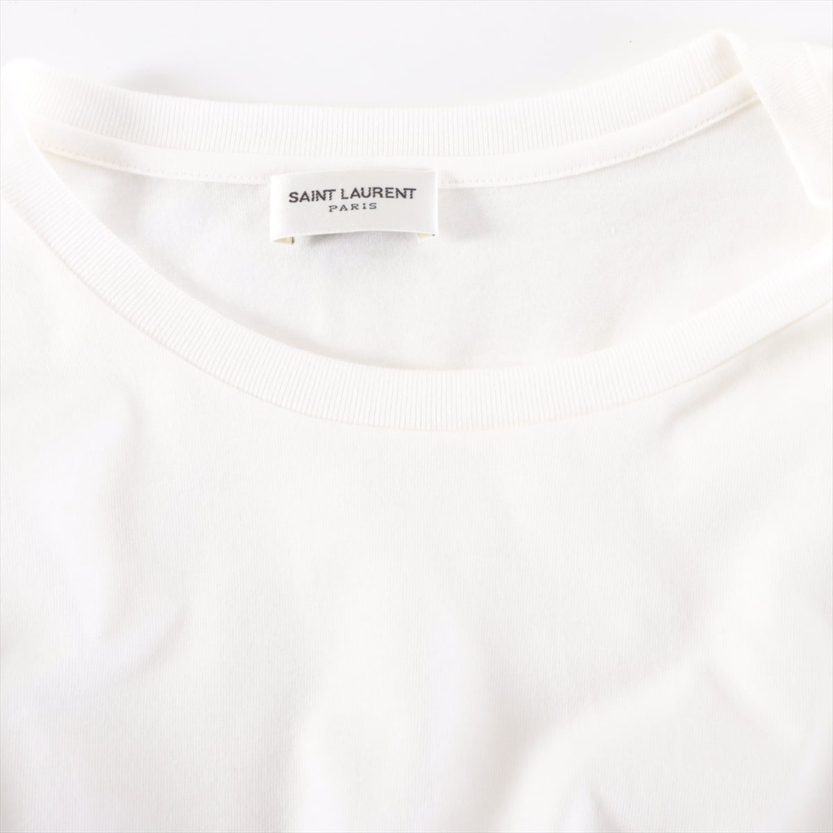 Saint Laurent Paris 21 years Cotton T-shirt M Men's White  663278