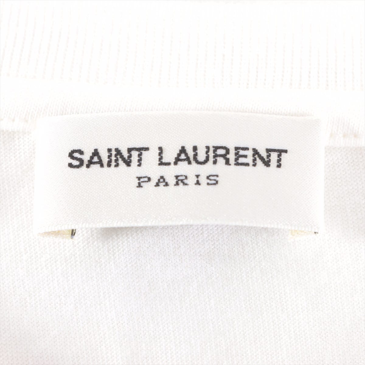 Saint Laurent Paris 21 years Cotton T-shirt M Men's White  663278