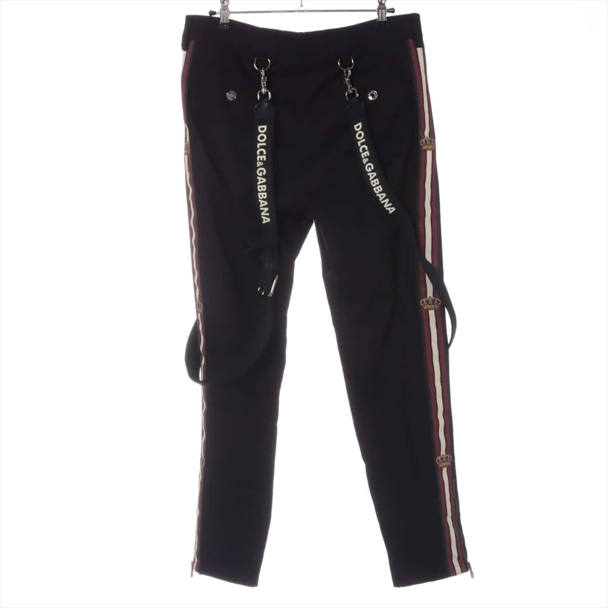 Dolce & Gabbana Cotton & polyurethane Pants 44 Men's Black