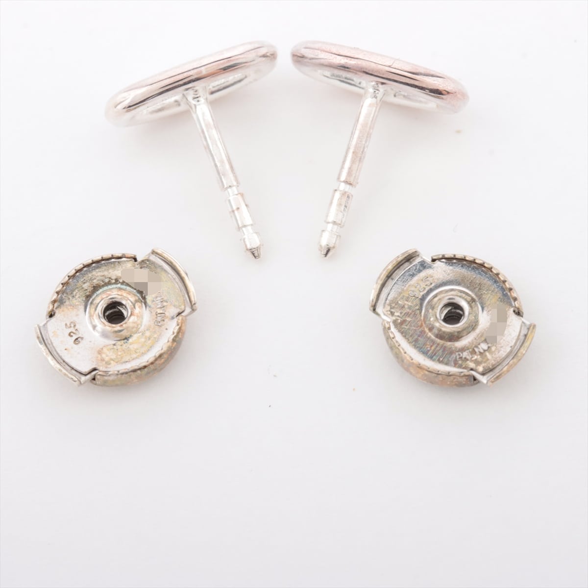 Hermès Chaîne d'Ancre Piercing jewelry (for both ears) 925 1.8g Silver