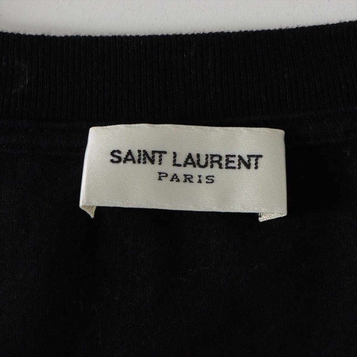 Saint Laurent Paris 16SS Cotton T-shirt M Men's Black  yeah baby  Studs 415983