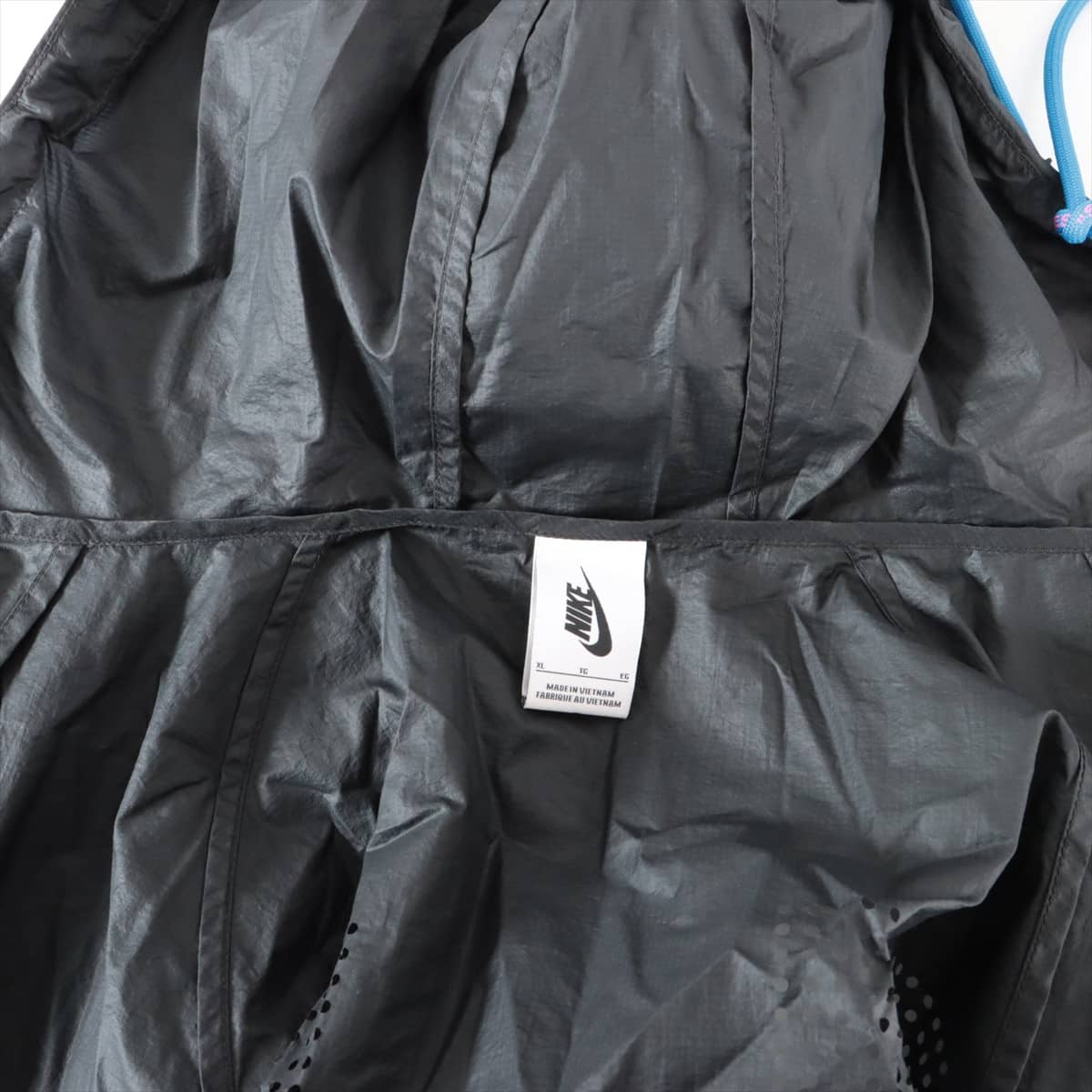 NIKE × OFF-WHITE Nylon Jacket XL Ladies' Black  with bag BV8039
