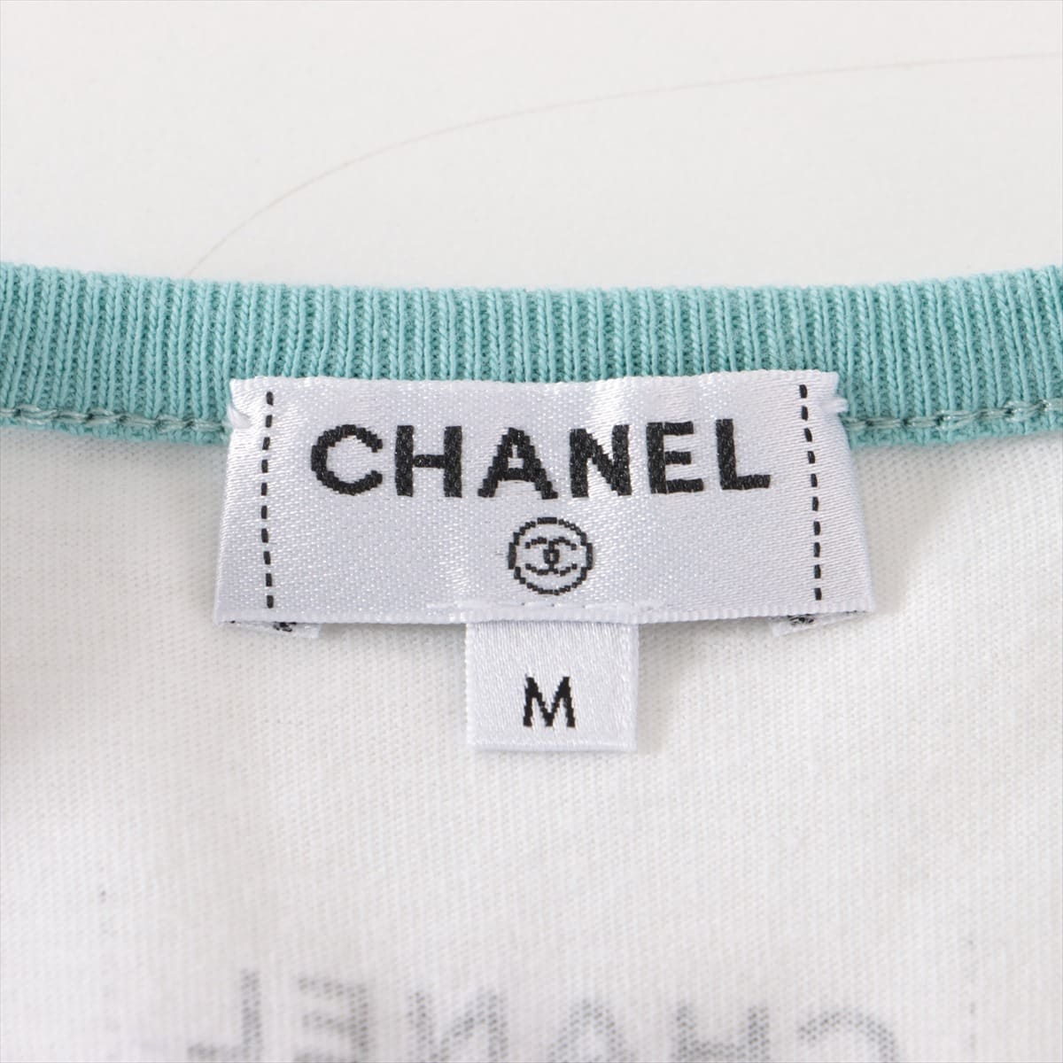 Chanel P55 Cotton T-shirt M Ladies' White  P55821 Coco Cuba