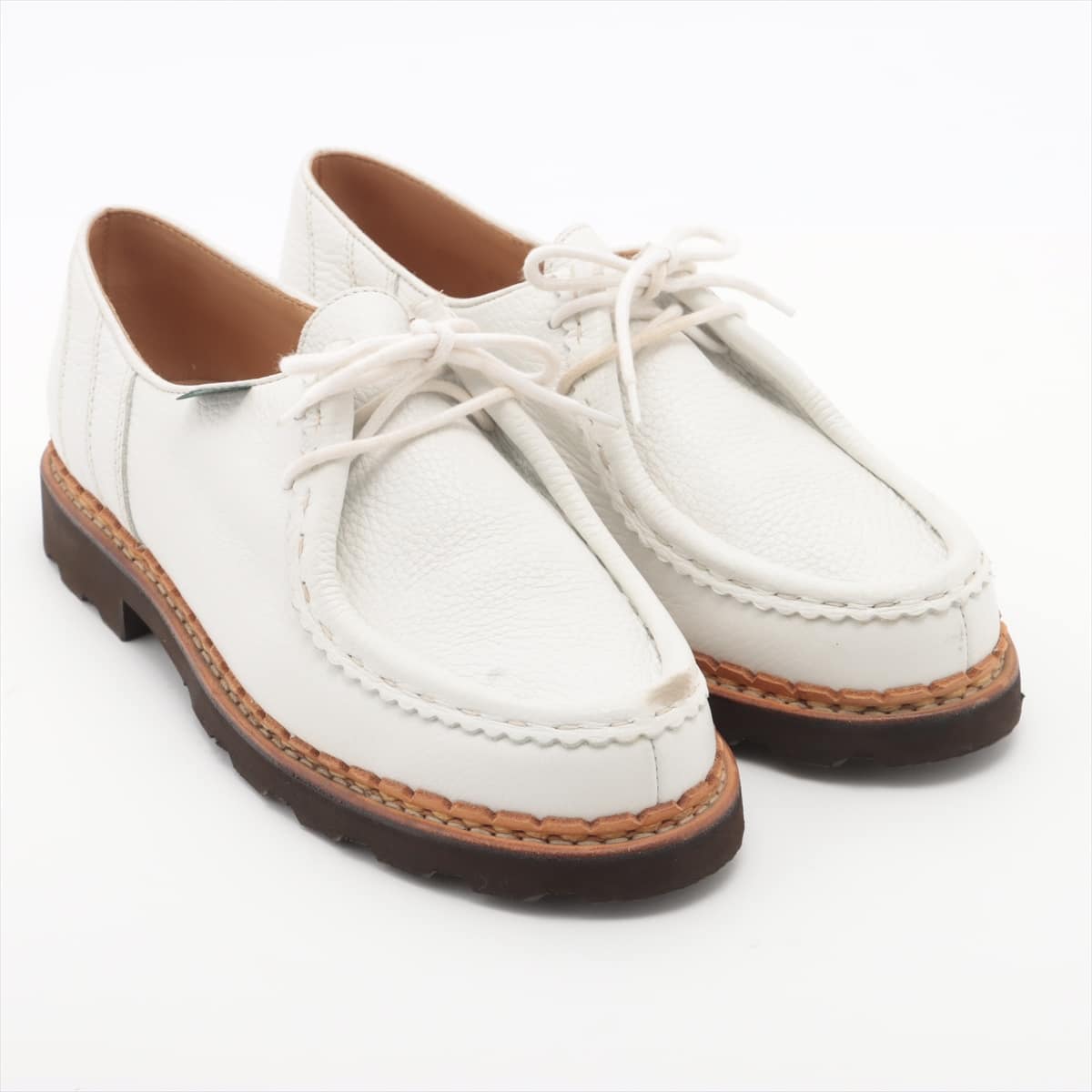 Paraboot Leather Shoes R42 Men's White Michaël With genuine shoe tree