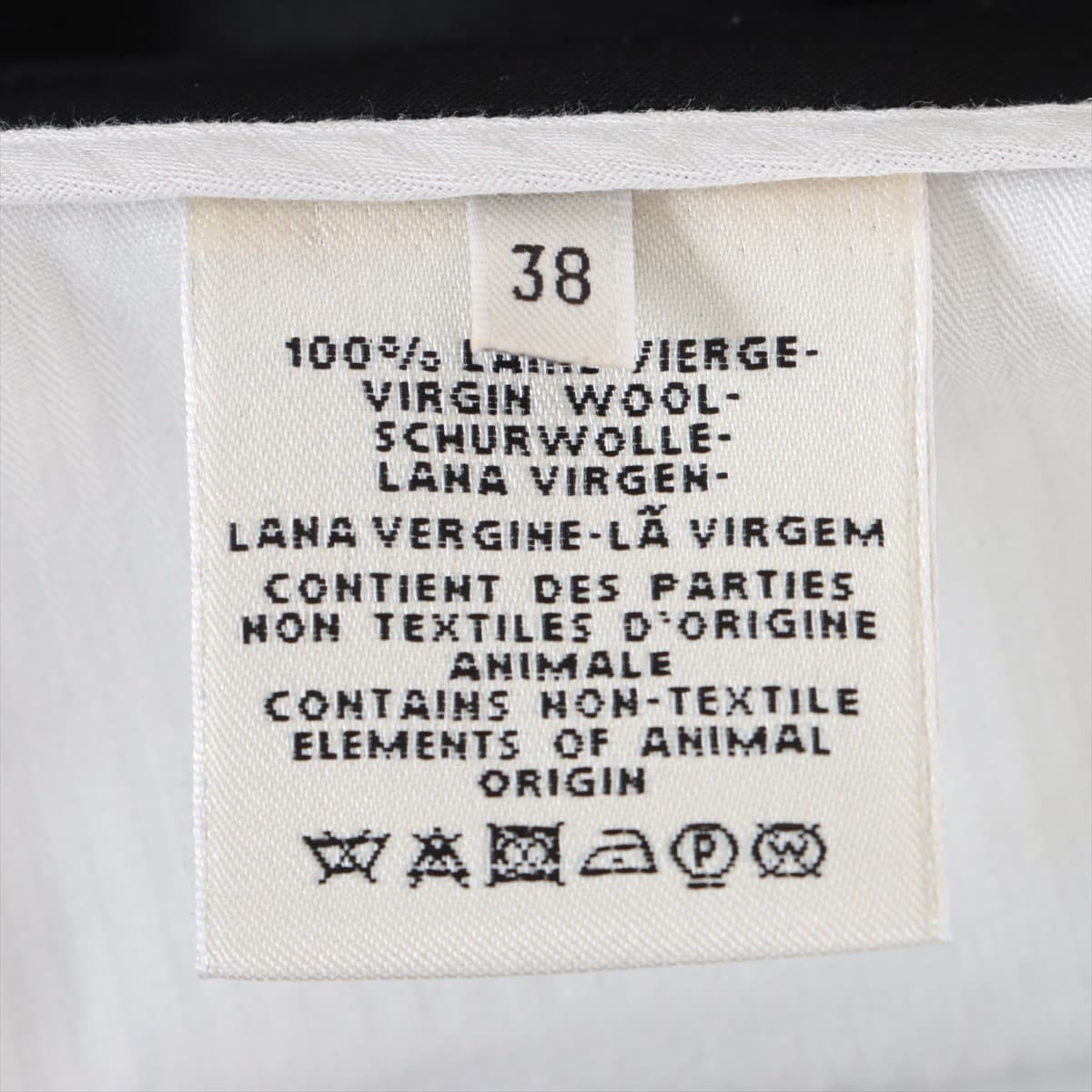 Hermès Wool Pants 38 Ladies' Black  Serie button