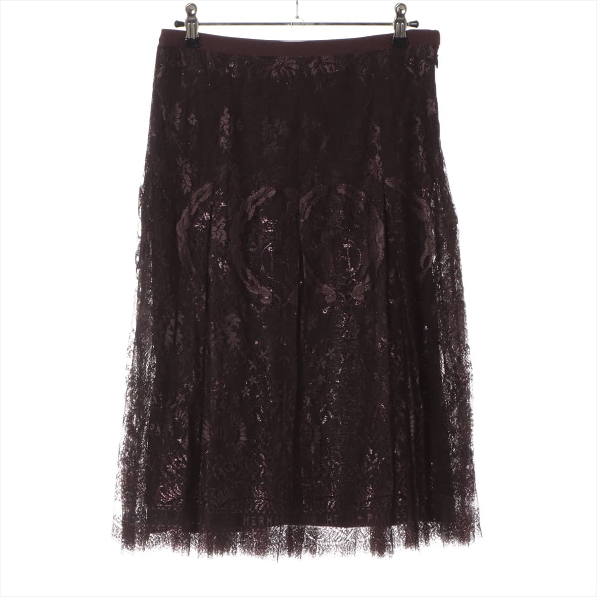 Hermès Polyester & nylon Skirt 36 Ladies' Brown